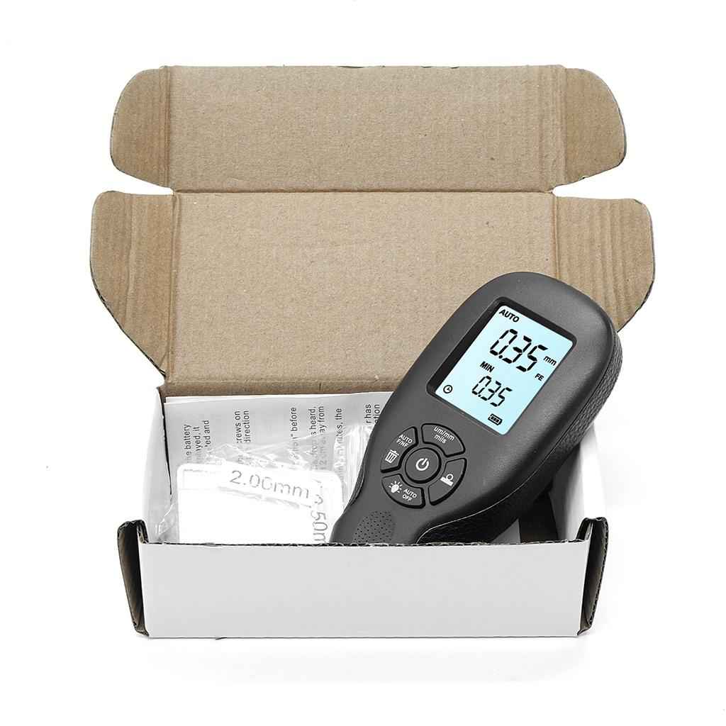 HW-300 Coating Thickness Gauge for Car Digital Paint Meter Black Accessories