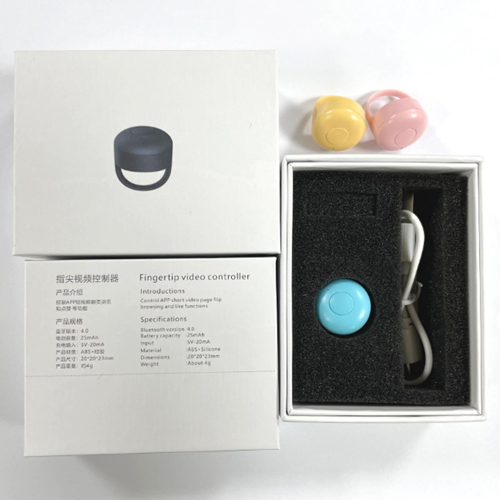 Bluetooth Give a Like Page Turner Remote Operation 10M for Smartphone pink