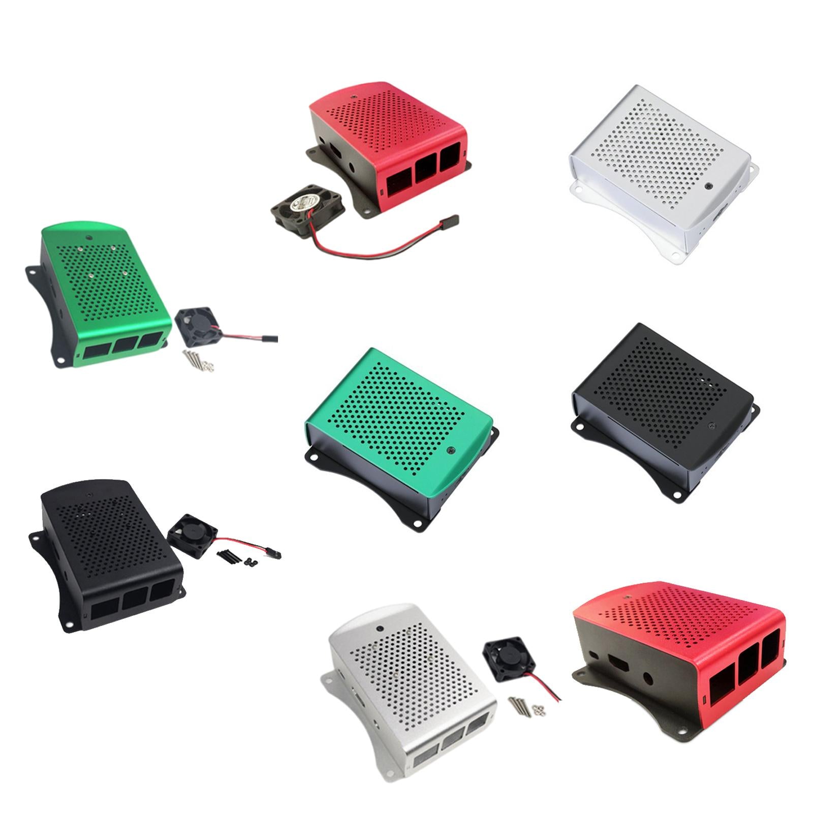 Computer Case Protective Shell for Raspberry Pi4 Lightweight Red