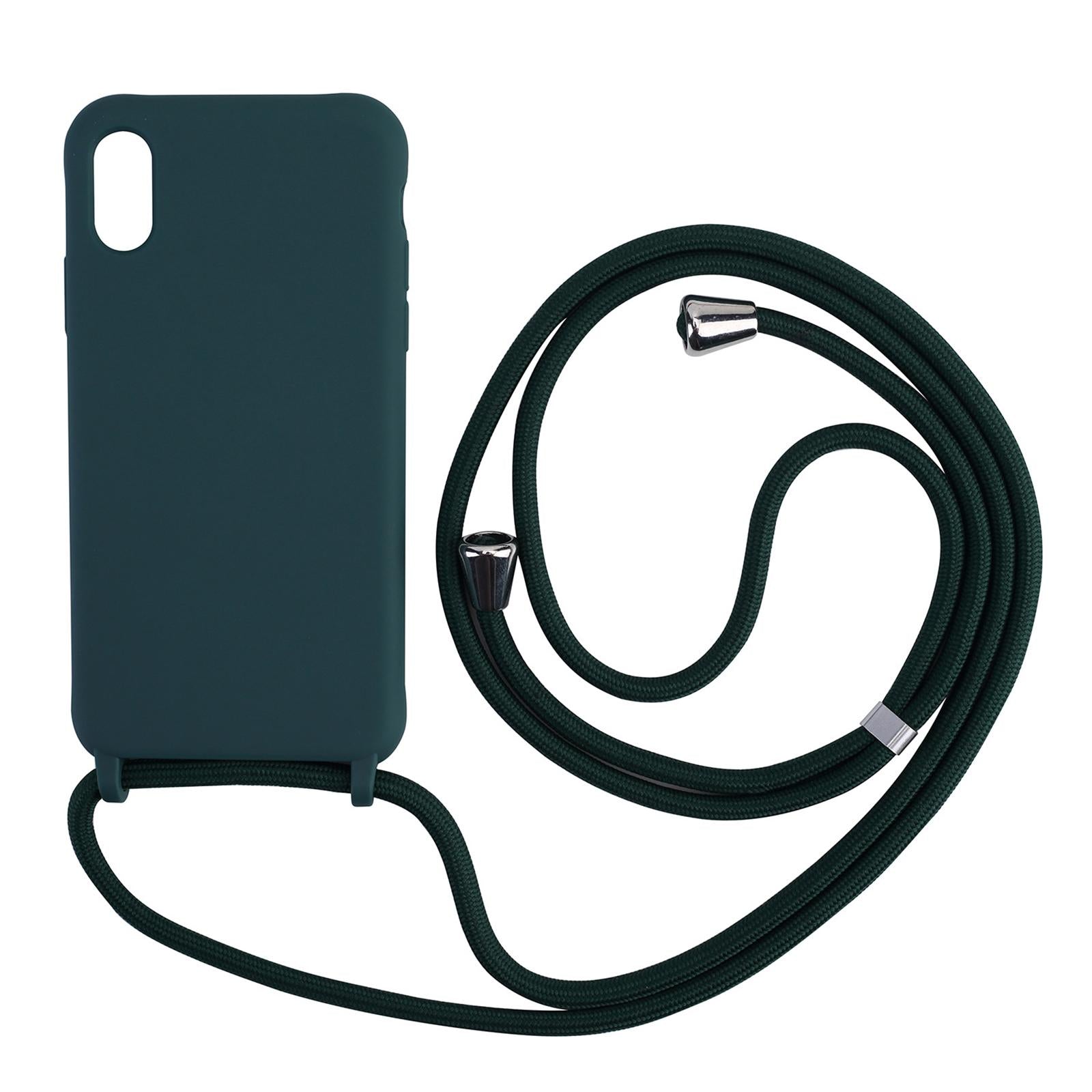 4xPhone Shell with Lanyard Set for Smartphones for Phone 12Pro Dark Green