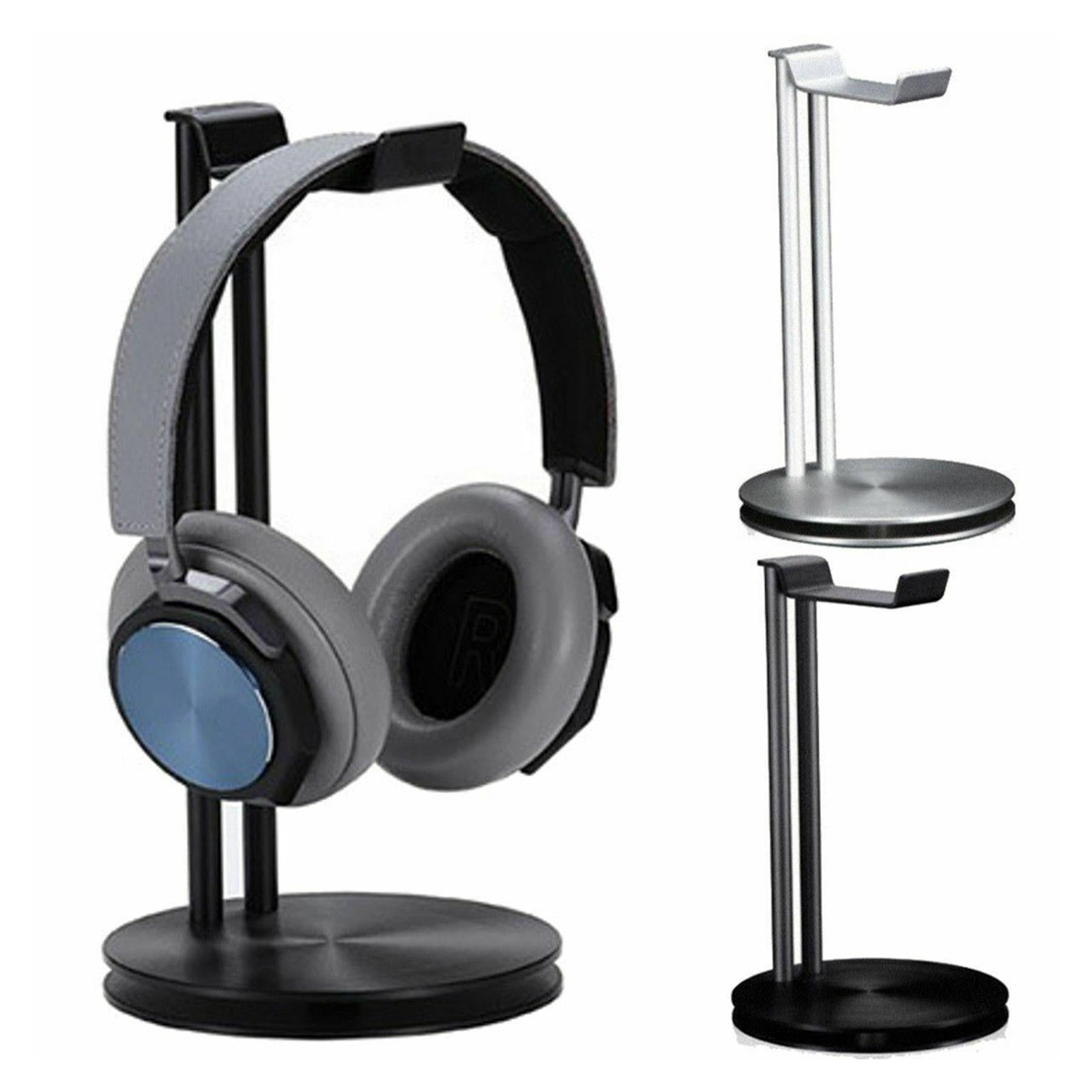 Aluminum Earphone Hanger Bracket Desk Display Stand Headset Holder Black