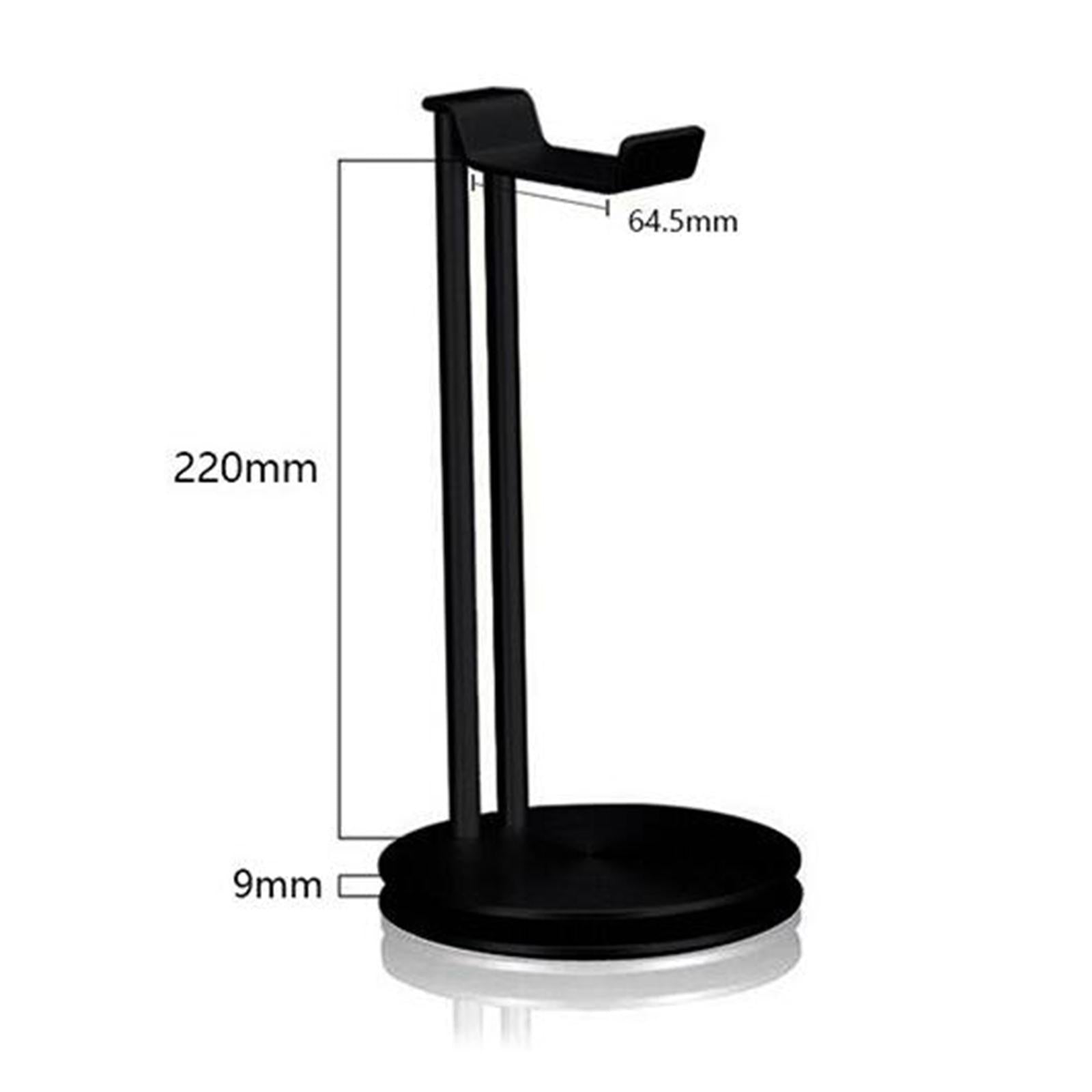 Aluminum Earphone Hanger Bracket Desk Display Stand Headset Holder Black