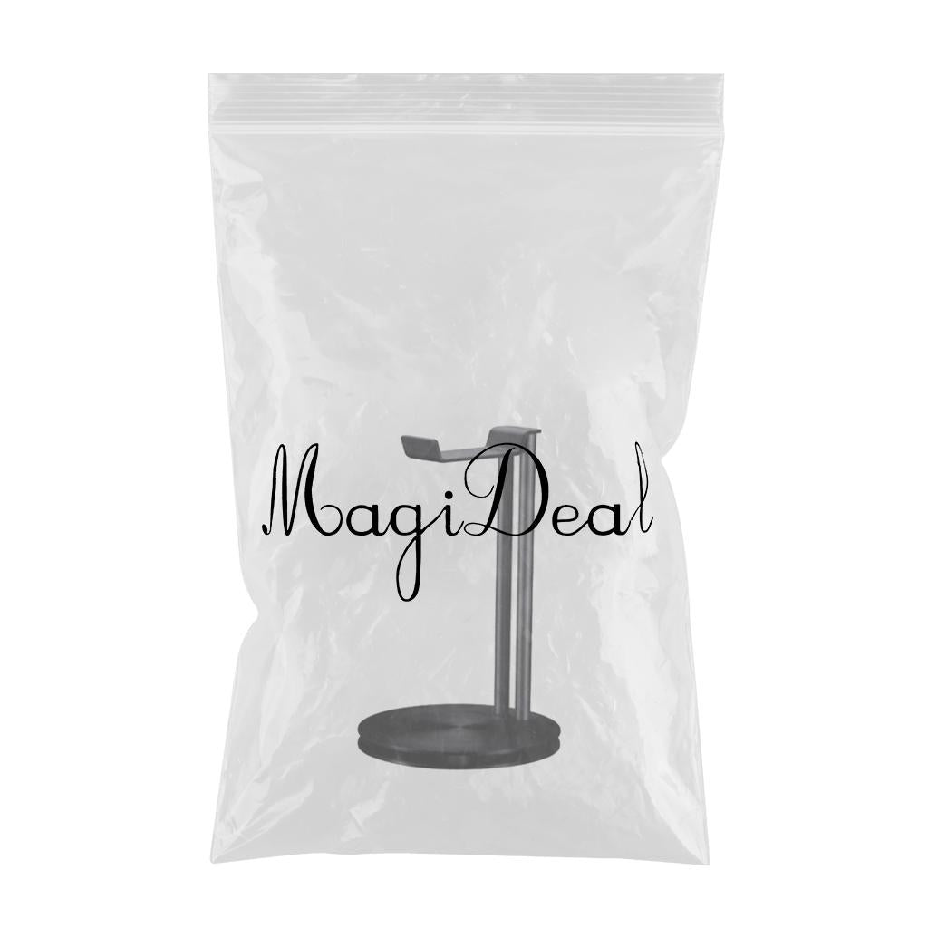 Aluminum Earphone Hanger Bracket Desk Display Stand Headset Holder Black