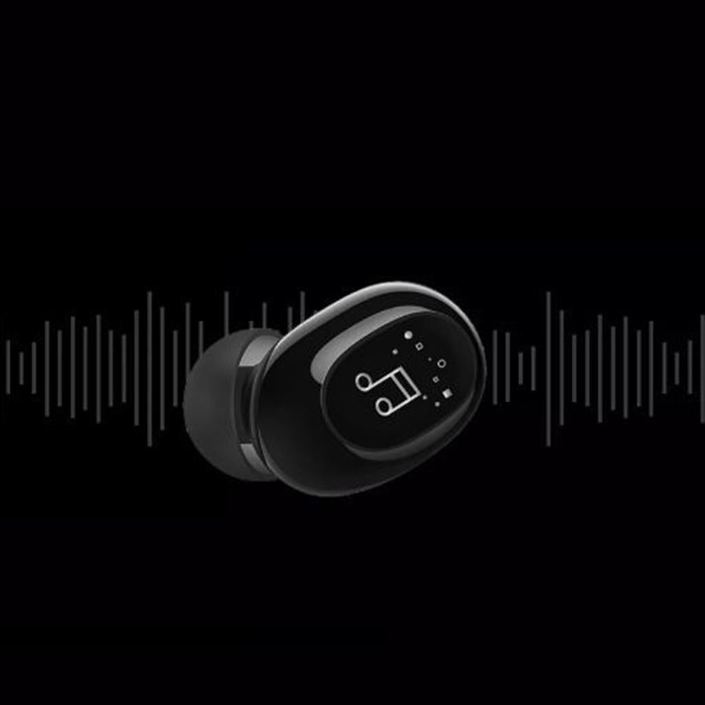4xMini In-Ear Wireless Earphone Headset Touch Control for Phones Hiking Black