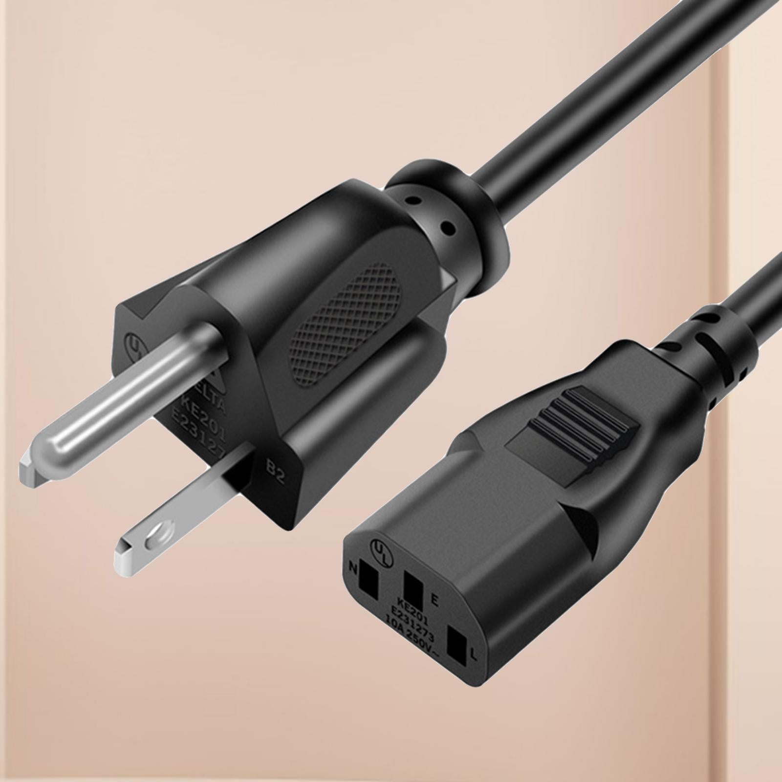 AC Power Supply Adapter Cord Cord Cable AC Adapters for Office Laptop 1.5m