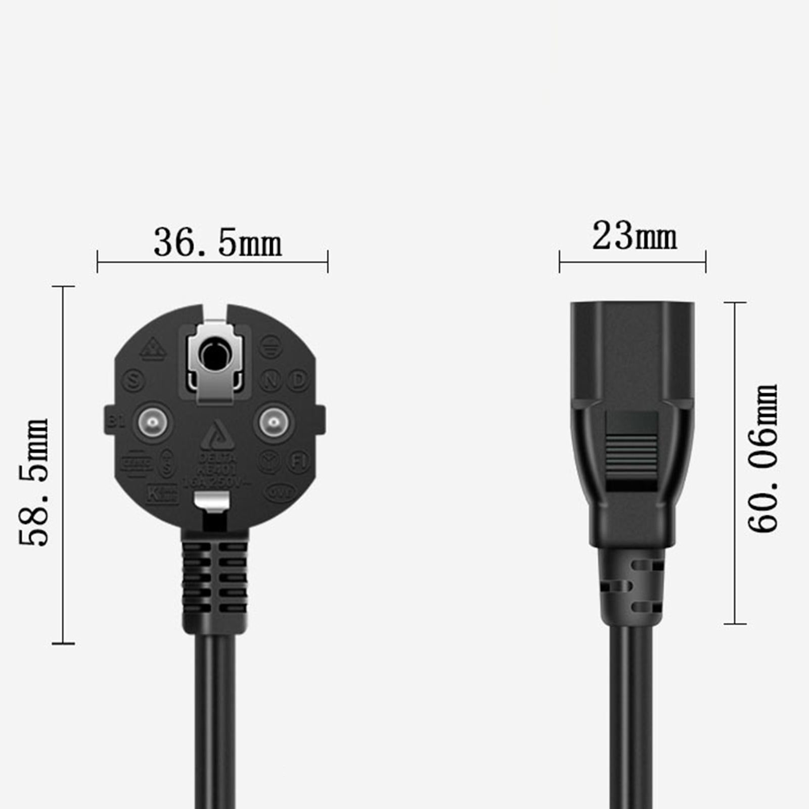 AC Power Supply Adapter Cords Cord Cable AC Adapters for Home Laptop 1.8m