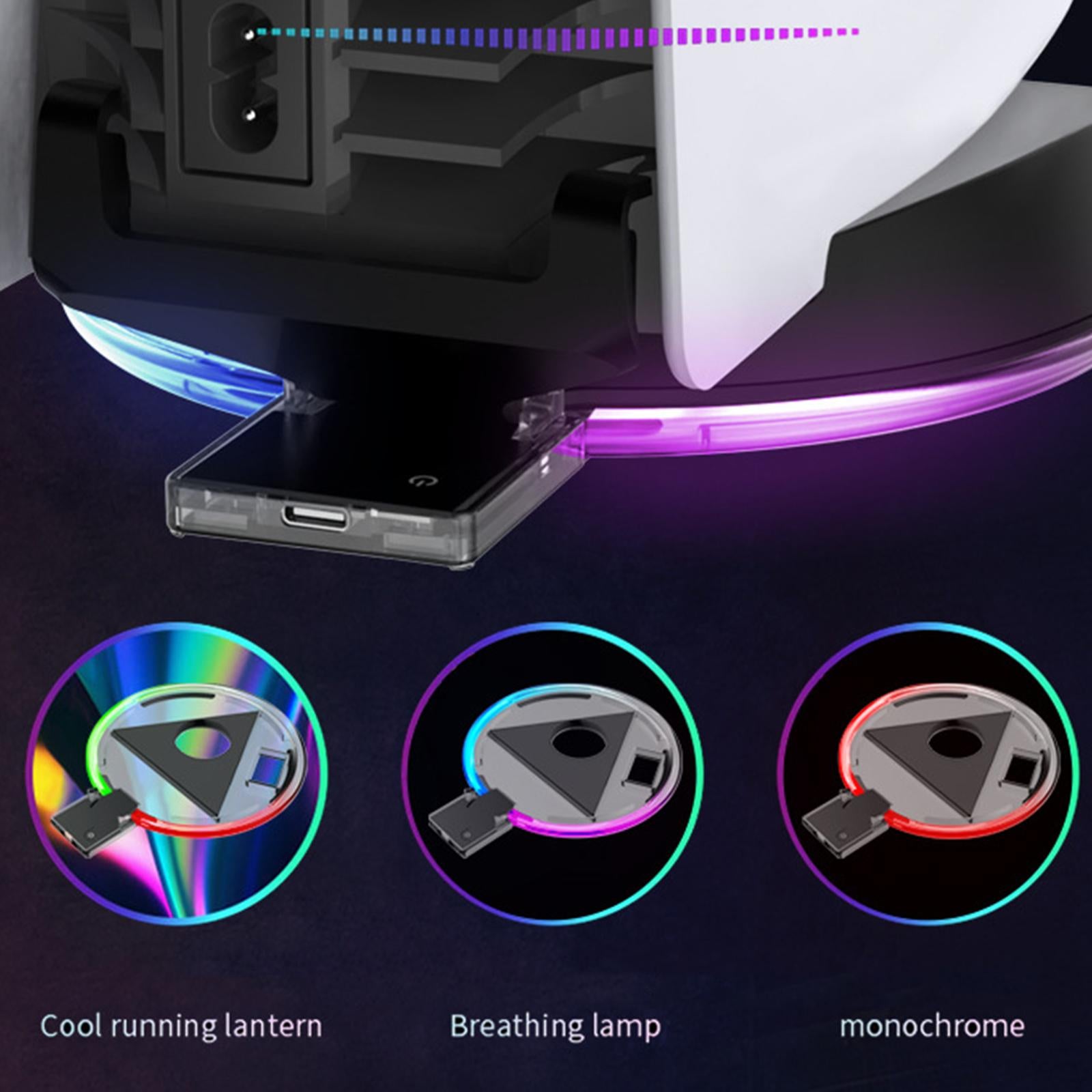 Colorful PS5 LED RGB Luminous Base Plug and Play Low Noise Driver-Free