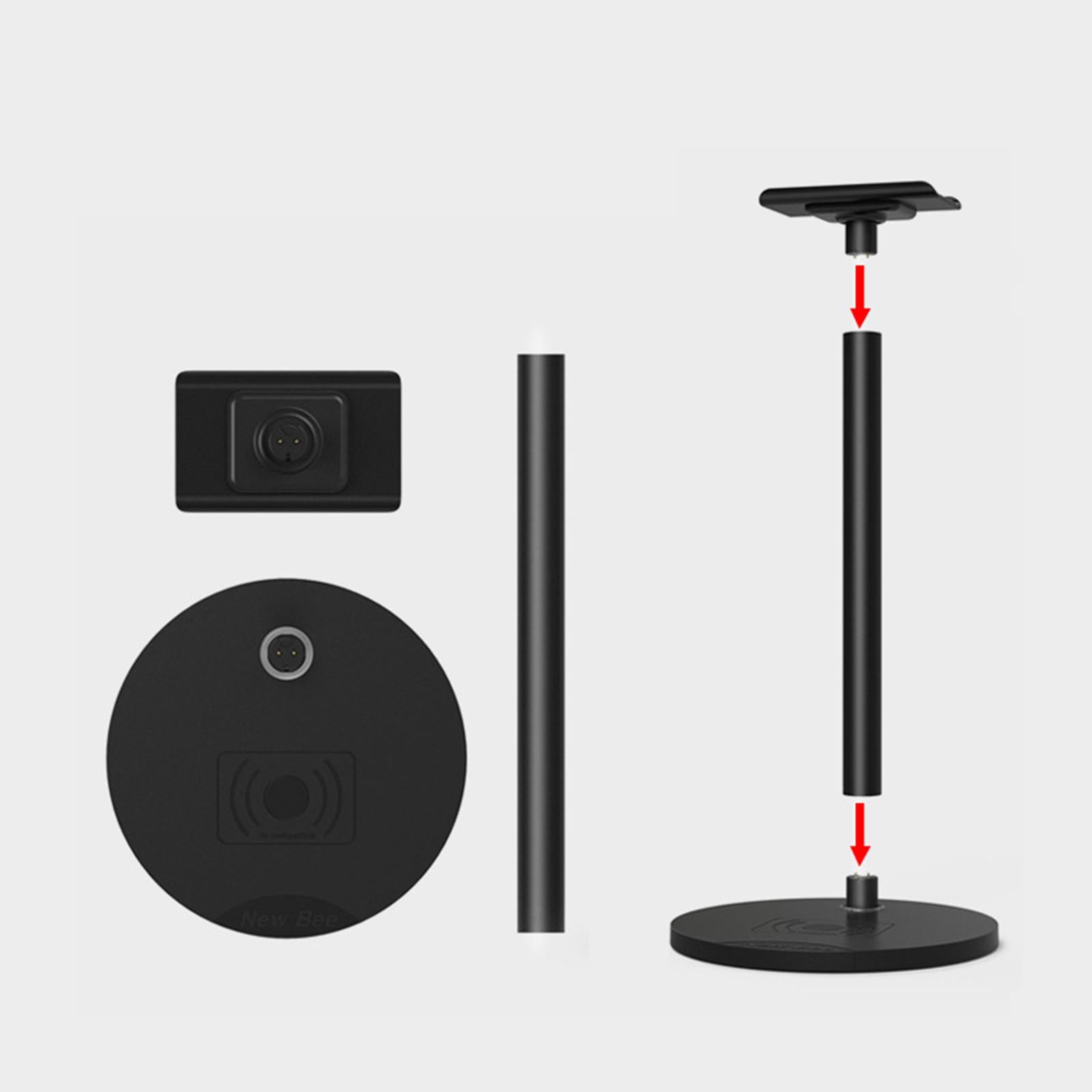 Desk Wireless Fast Charging Headphone Stand for Gamer for Phones Black