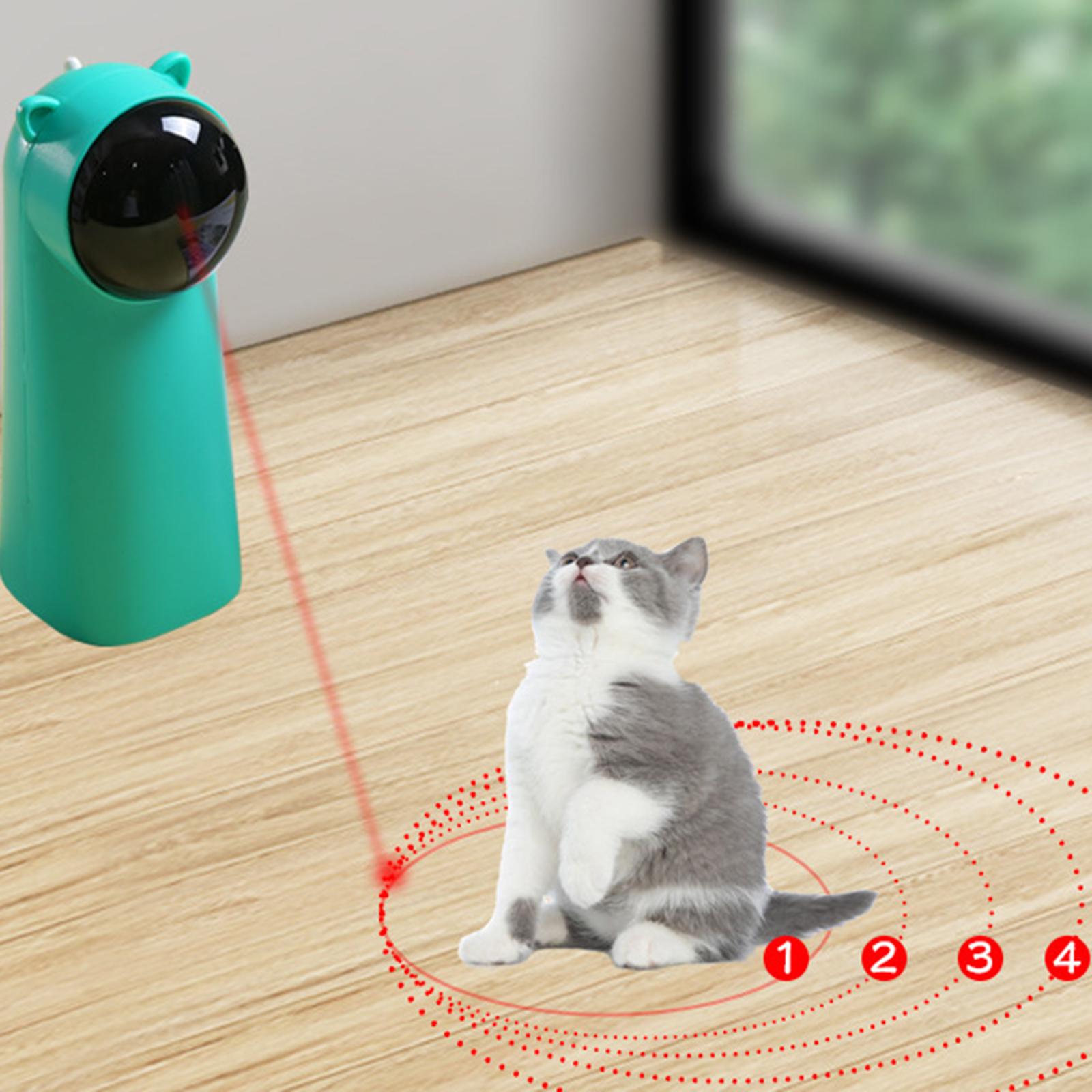 Automatic Cat Toys Interactive Smart Teasing Pet LED Funny Handheld Green