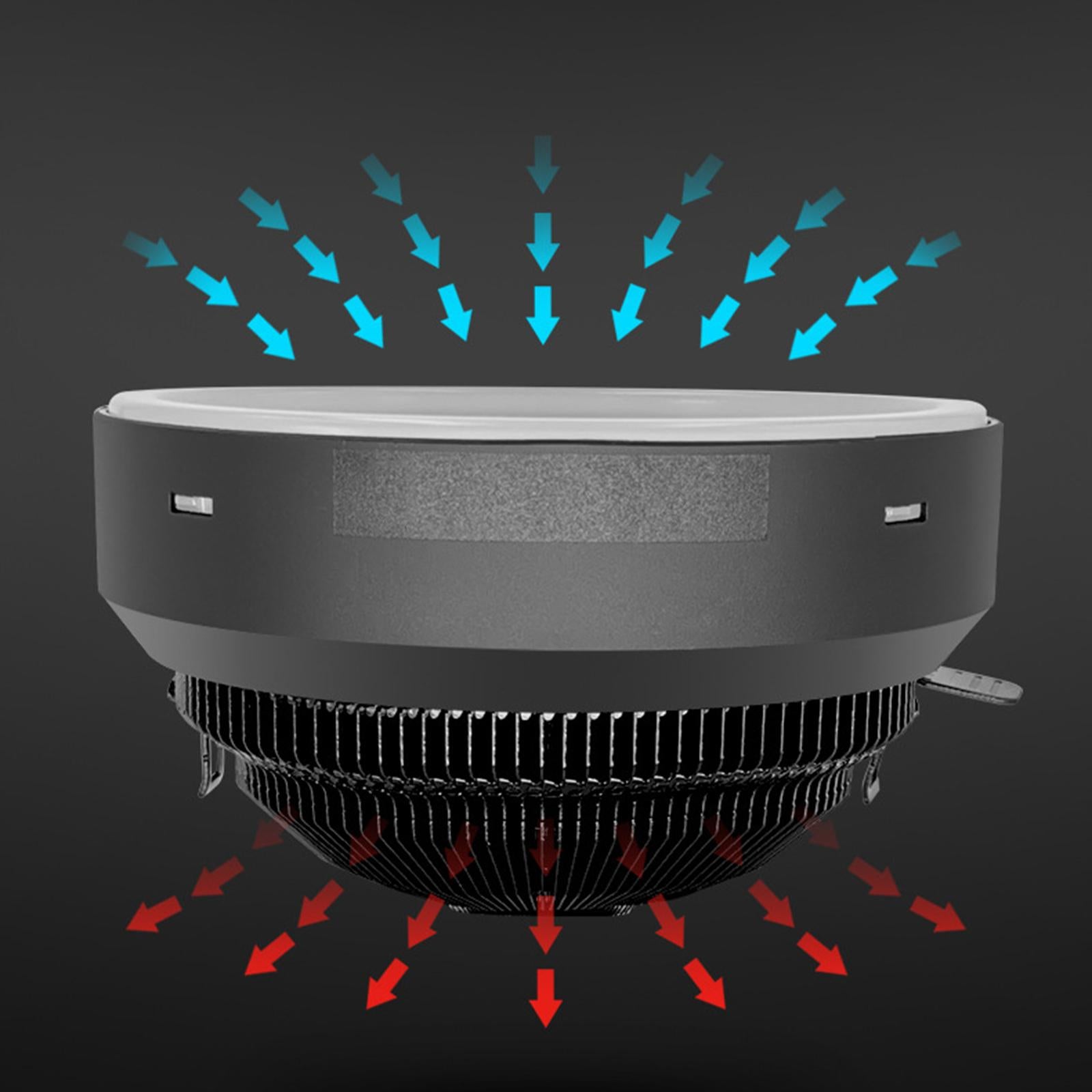 CPU Cooler RGB Quiet Fan for Teblets Computer Laptops Continuous RGB Loop