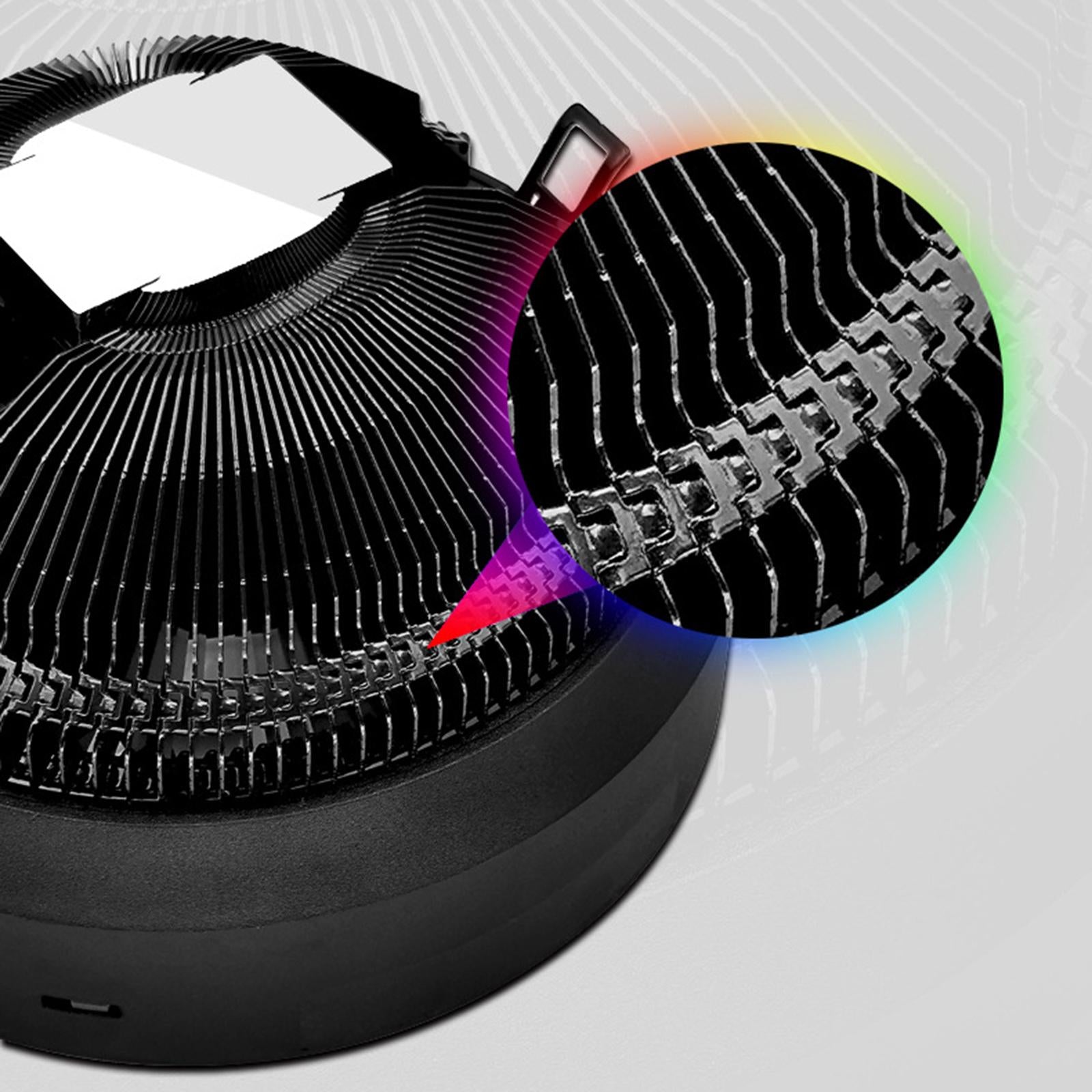 CPU Cooler RGB Quiet Fan for Teblets Computer Laptops Spacer RGB Loop