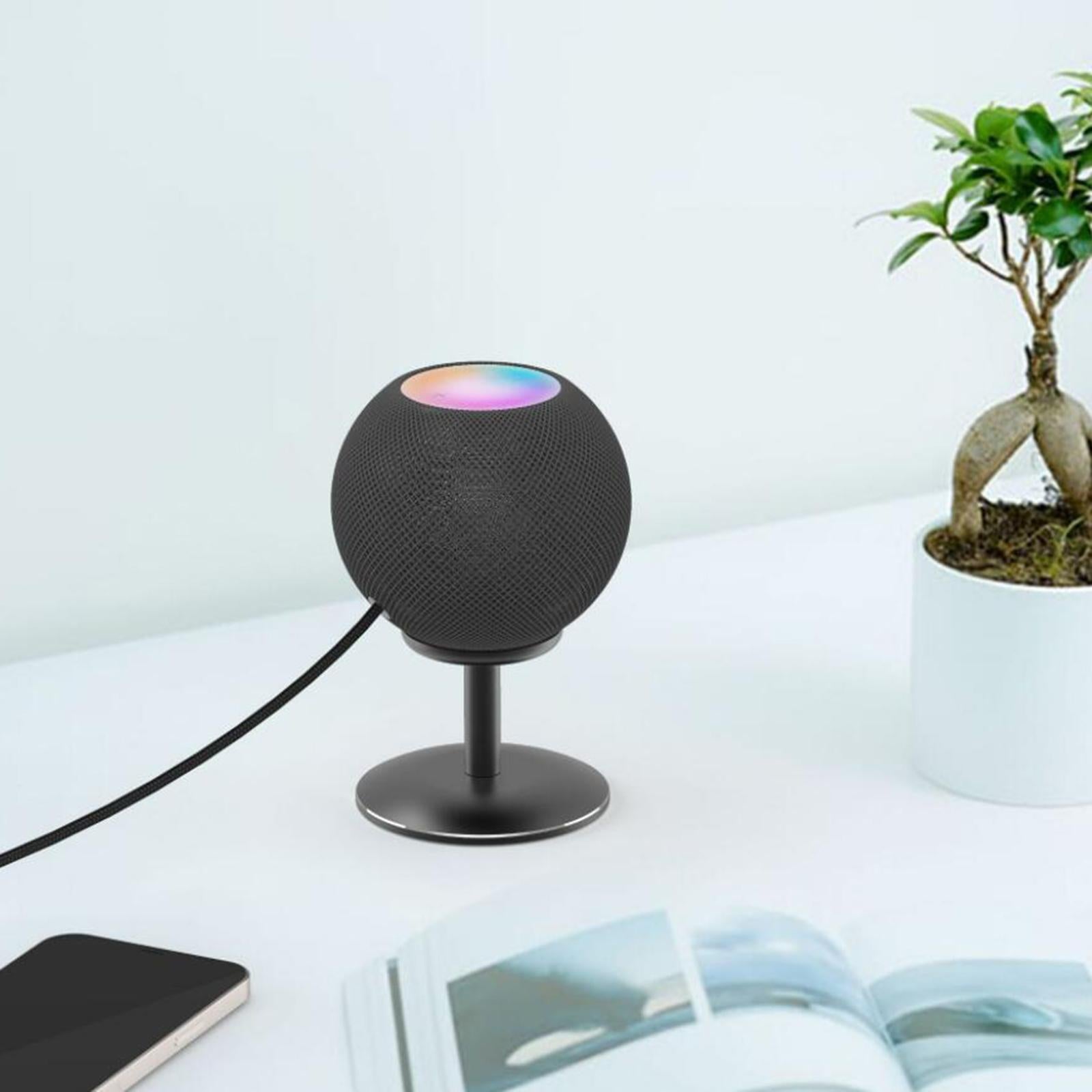 Desktop Stand Anti-Slippery Dock Stable for Homepod Mini Living Room Black