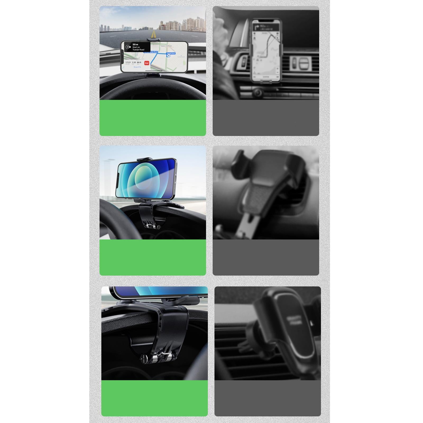 Car Dashboard Phone Bracket 360 Rotatable gm visor Chuck