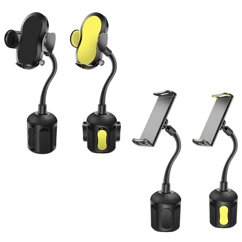 Car Cup Holder Smartphones Phone Mount with Gooseneck Phone Use Black