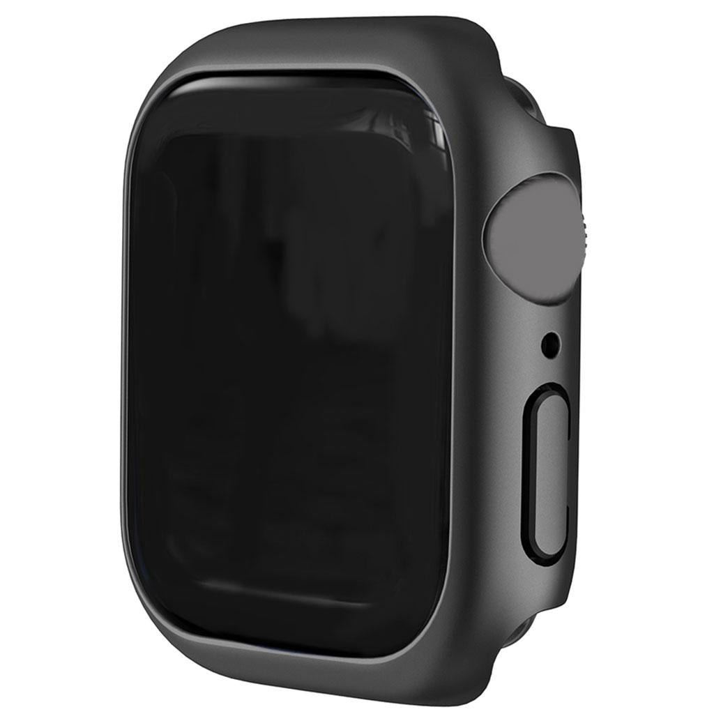 3x45mm Bumper Frame Protective Case Waterproof for iWatch Series 7 Black