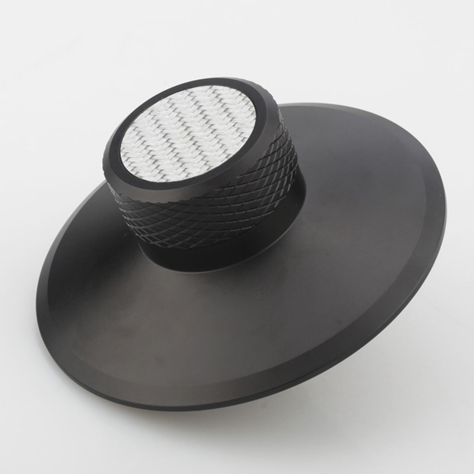 Disc Stabilizer Aluminium Alloy Clamp Record Weight for Player Chassis Black