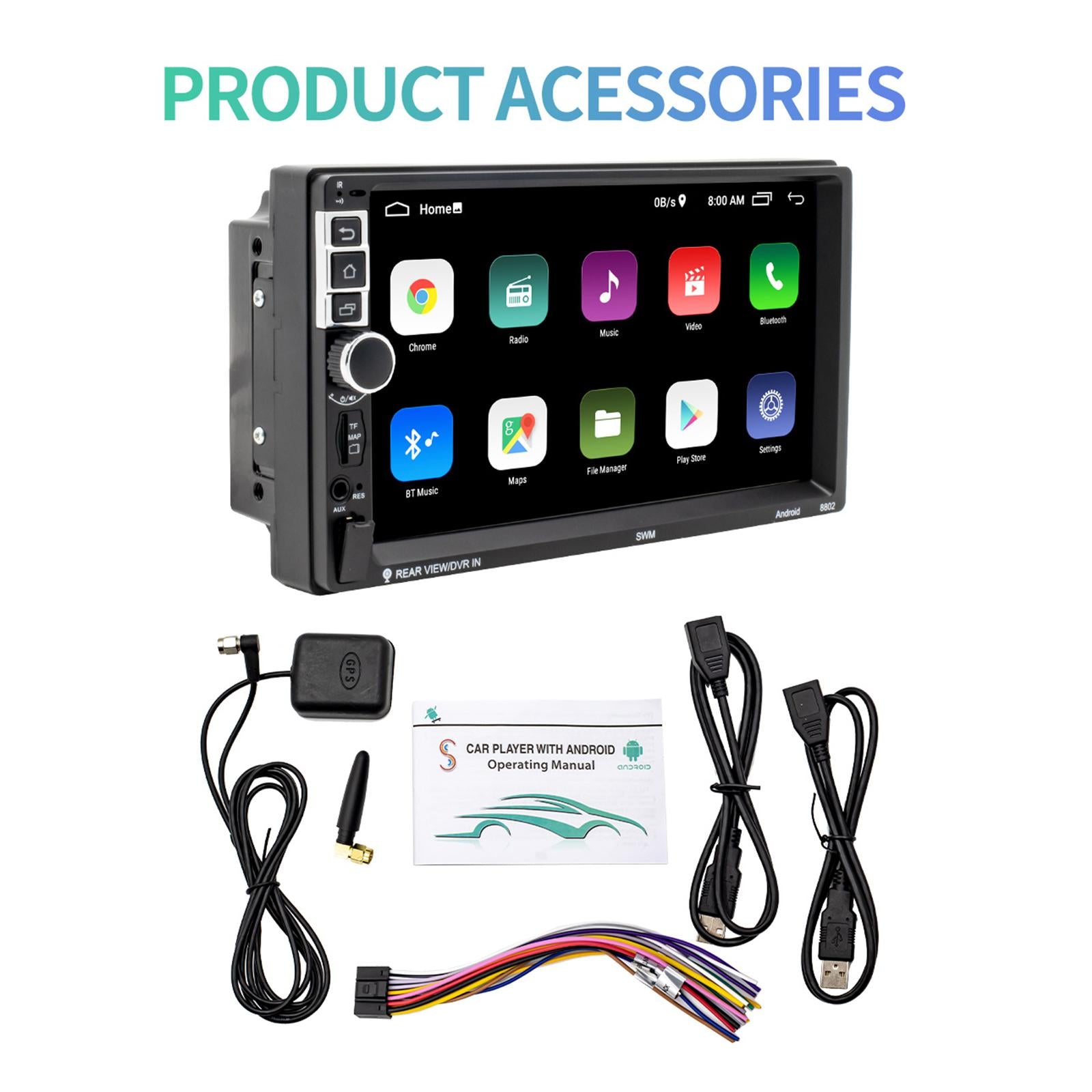 Double Din Car Stereo Player GPS Navigation 10.1 Car Radio Video Player
