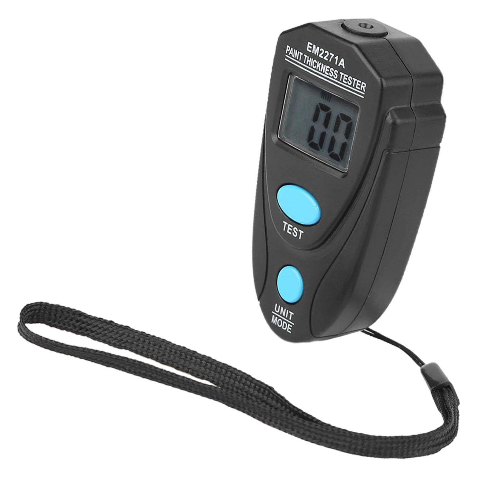 Digital Coating Thickness Gauge Paint Meter Instrument 0-80Mil for Car Black