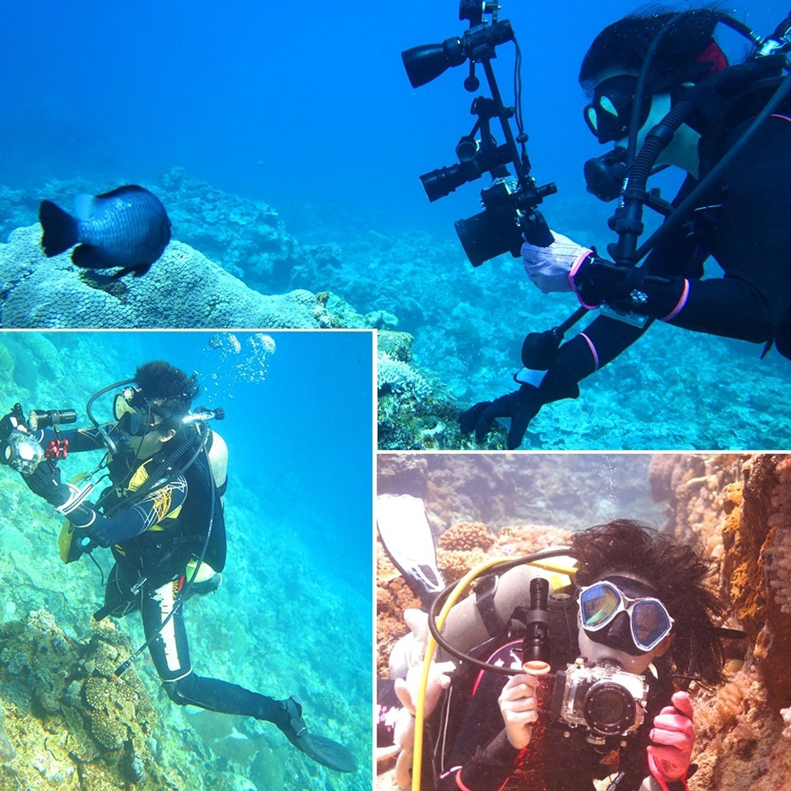 Adjustable Camera Underwater Extension Arm Accessories Waterproof Black