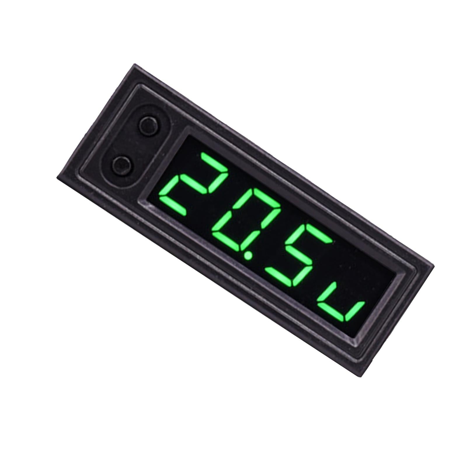 Car Clock Temperature Voltage Monitor Panel Meter Professional Replaces DIY