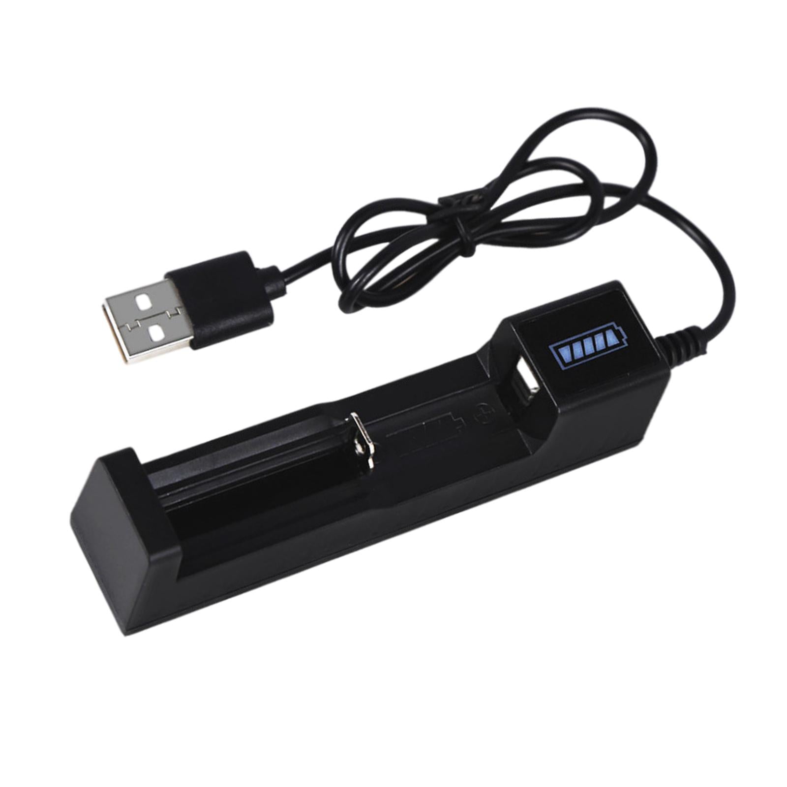 2x18650 Battery Charger Box USB Charging 1 Slot for Li-Ion Batteries 3.7V-4.2V