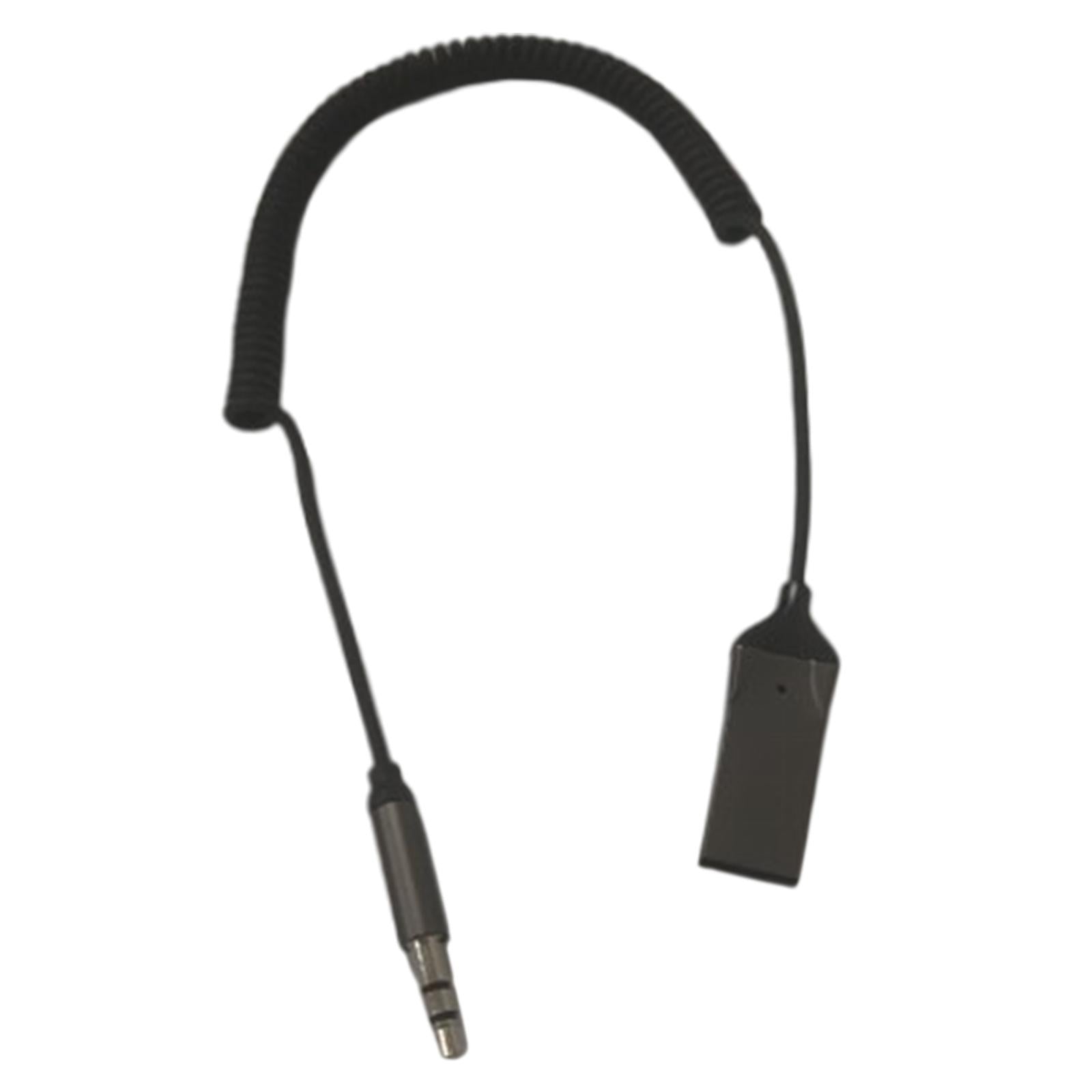 Car Bluetooth 5.0 Receiver Noise Cancelling Music Streaming Spring Cable