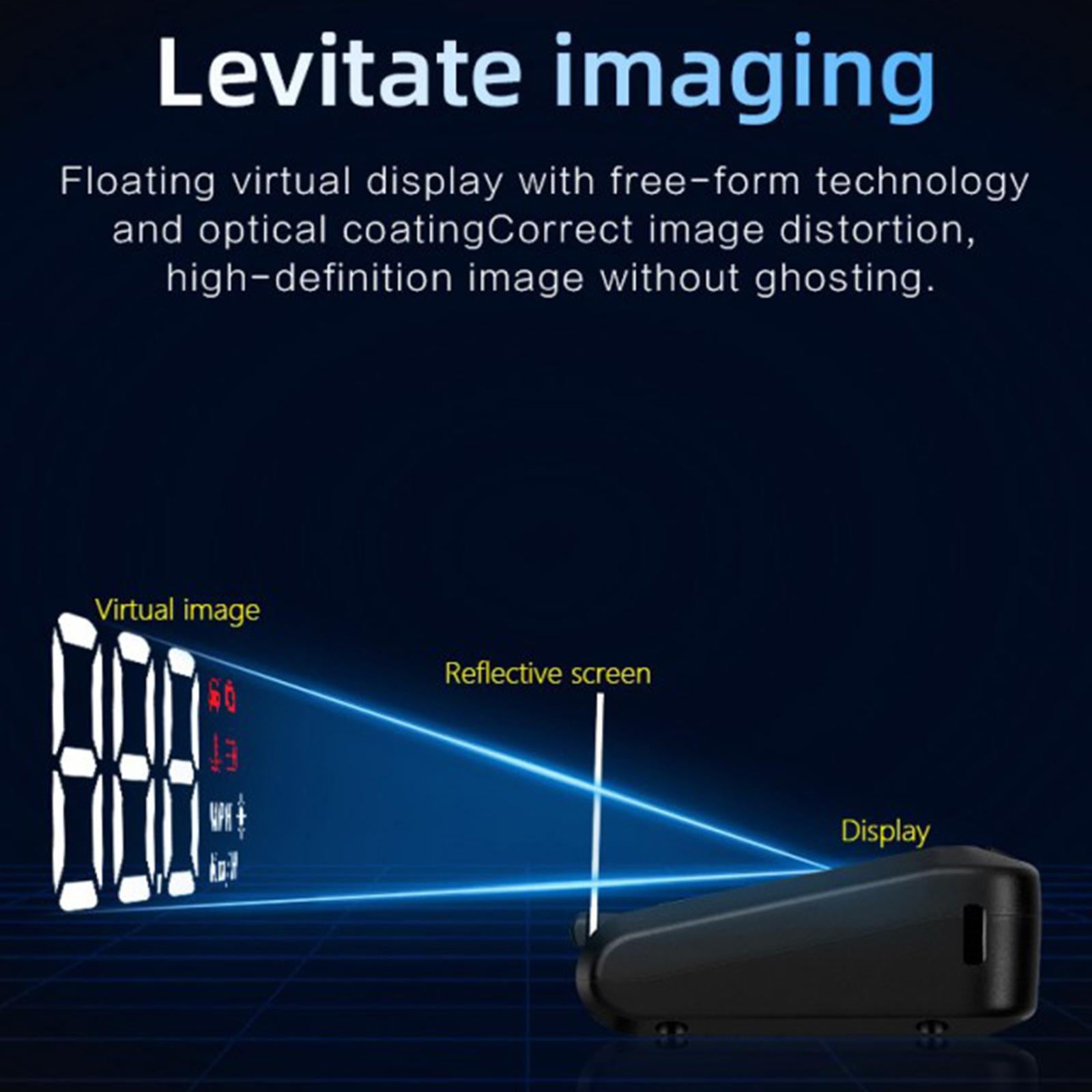 Digital Car GPS Head up Display Speedometer HUD Voltage Overspeed Warning