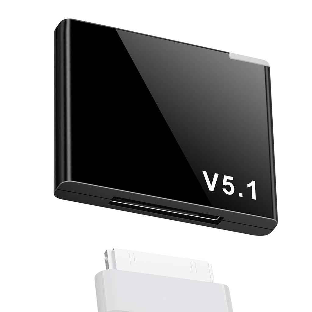 Bluetooth Audio Receiver Wireless Stereo for iPod 30 Pin Dock Speaker Black