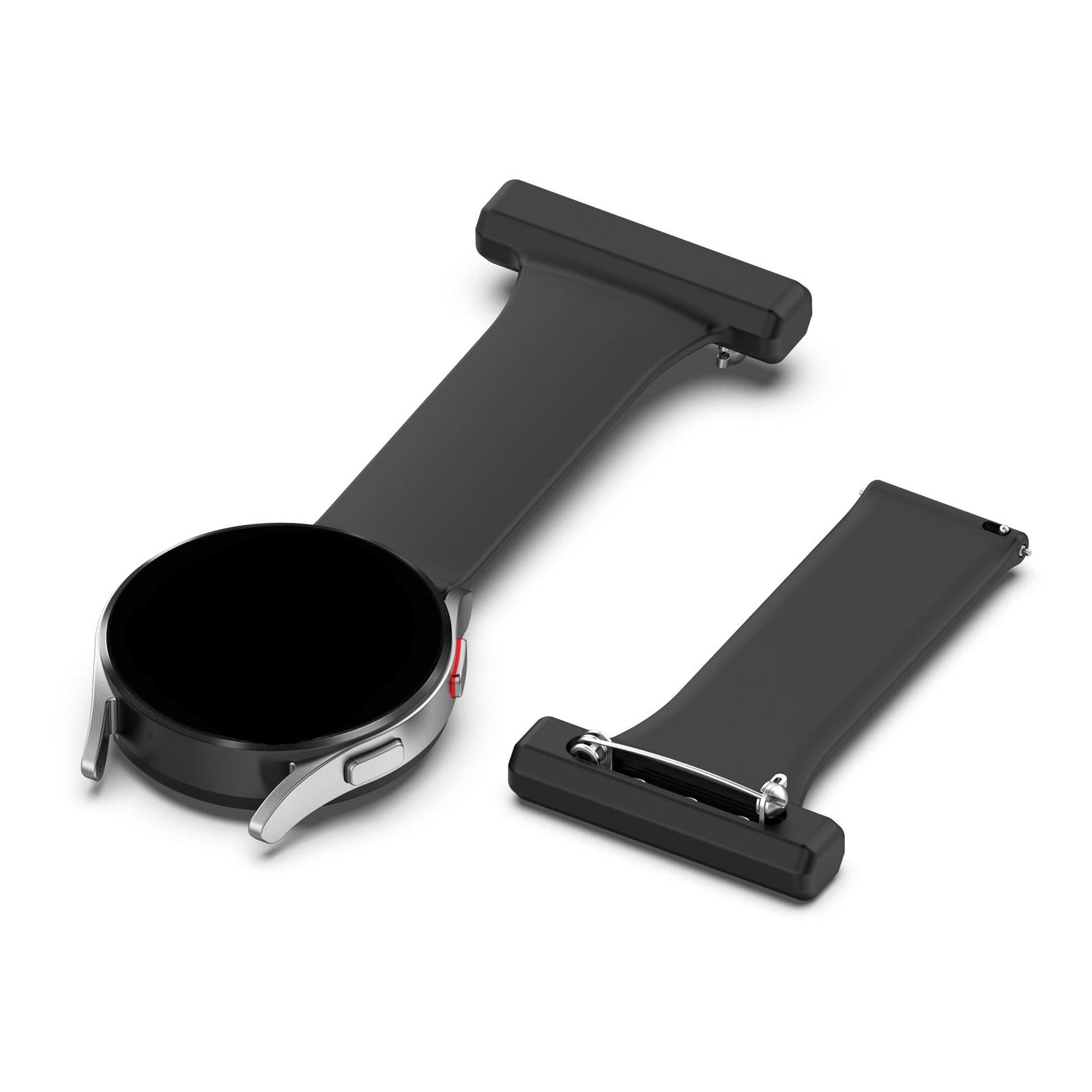 2xNurses Watch Fob Clip On Strap Watchband Bracelet Band Nurse Gift Black