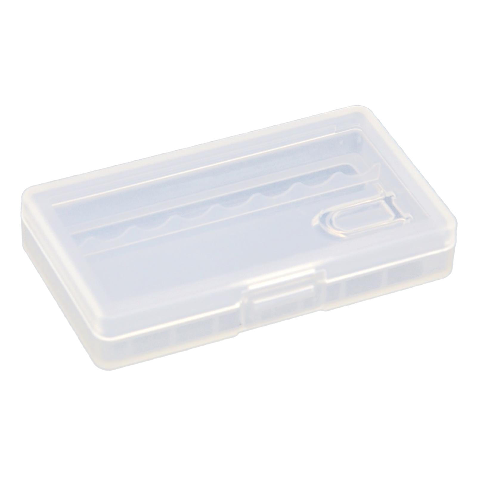 4xBattery Storage Case Holds 8 AAA Batteries Transparent Dustproof Portable