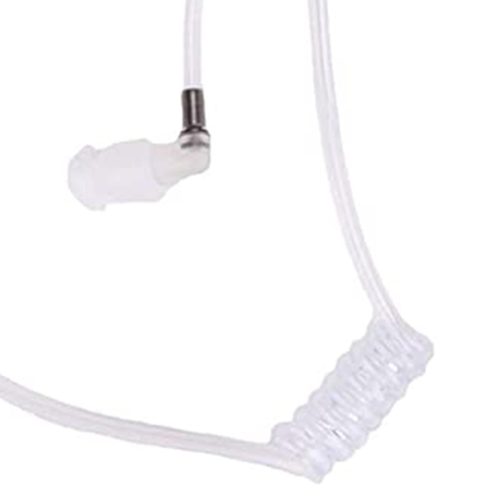 2 Pcs Replacement Acoustic Coil Tube Clear for Two Way Radio Talkie Earpiece