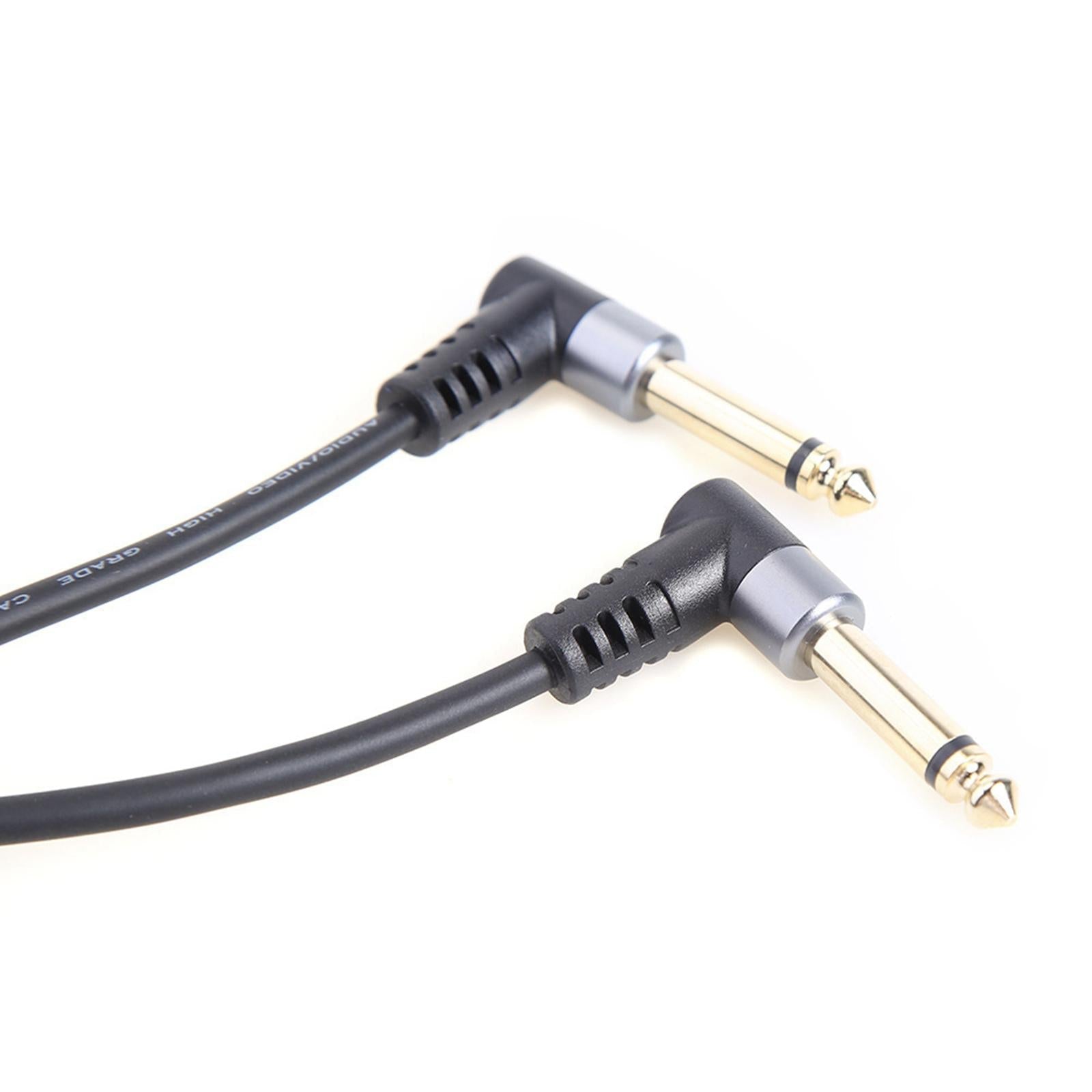 1/4 Insert Cable 6.35mm TRS to Dual 6.35mm TS for Sound Cards Amplifiers