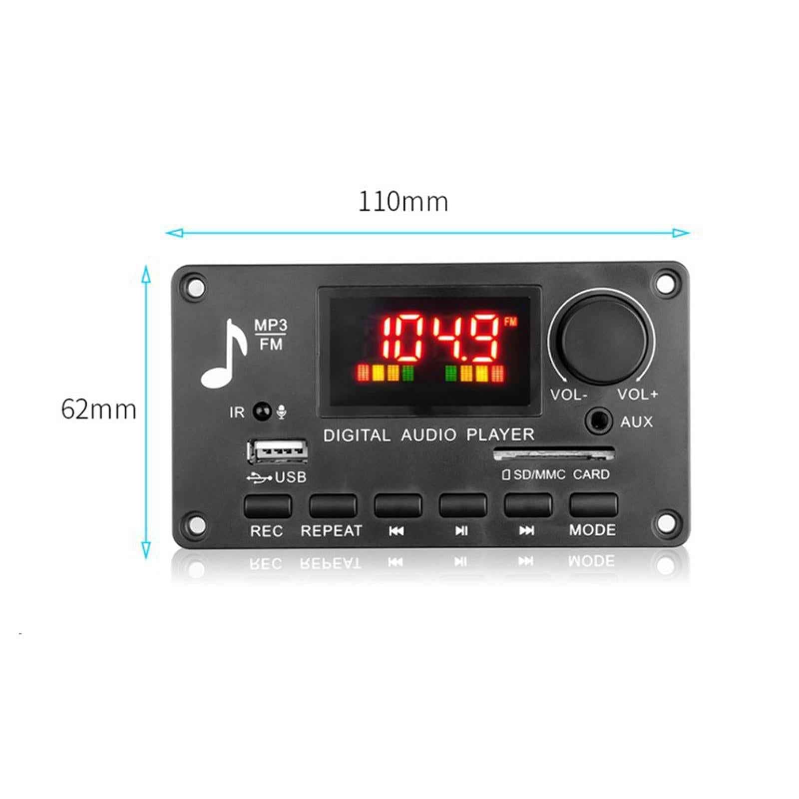 Audio Module 12V USB TF USB FM Car Radio with RC TWS MP3 Amplifier Board