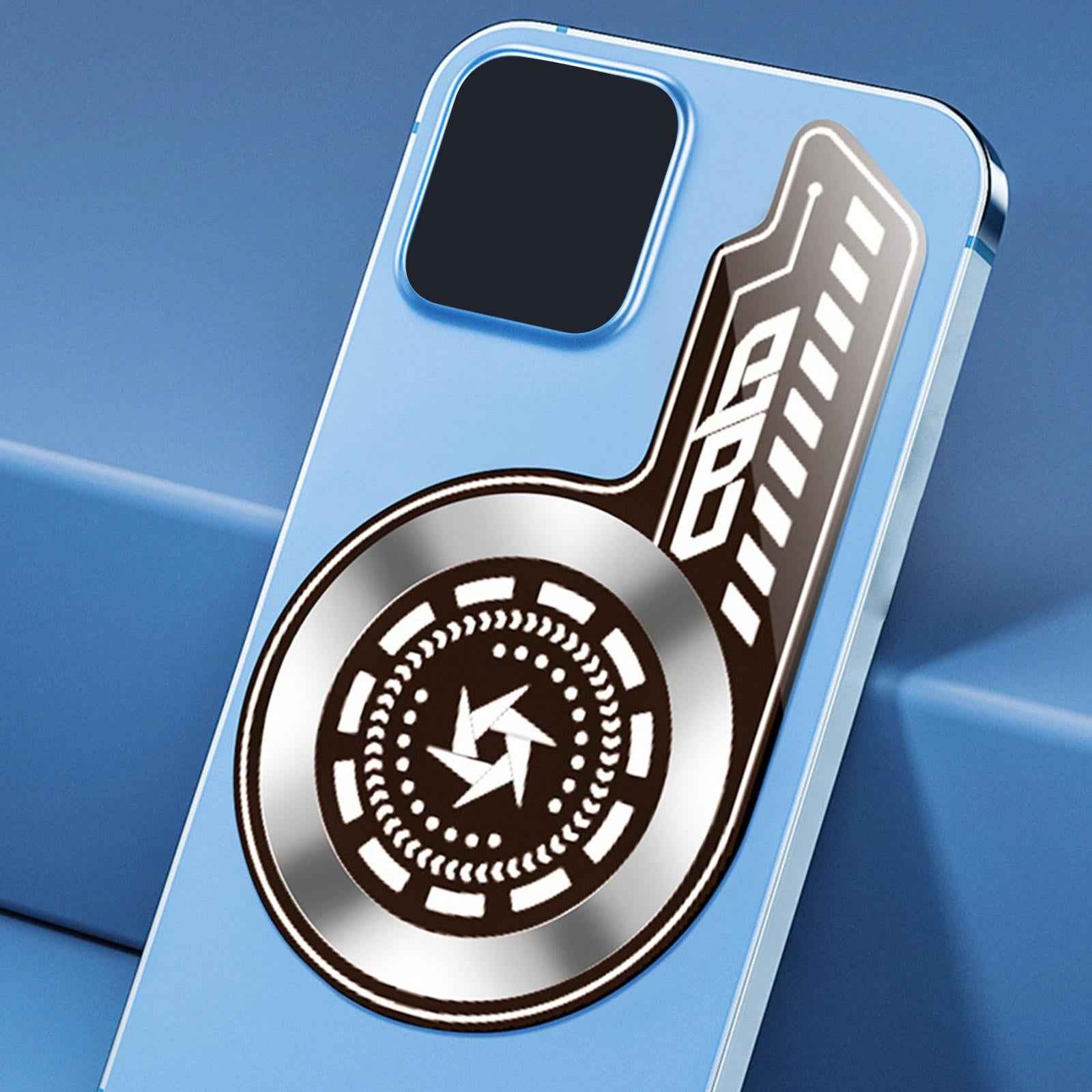 Universal Phone Cooler Pad Heatsink Cooling Black Games Holder Sticker
