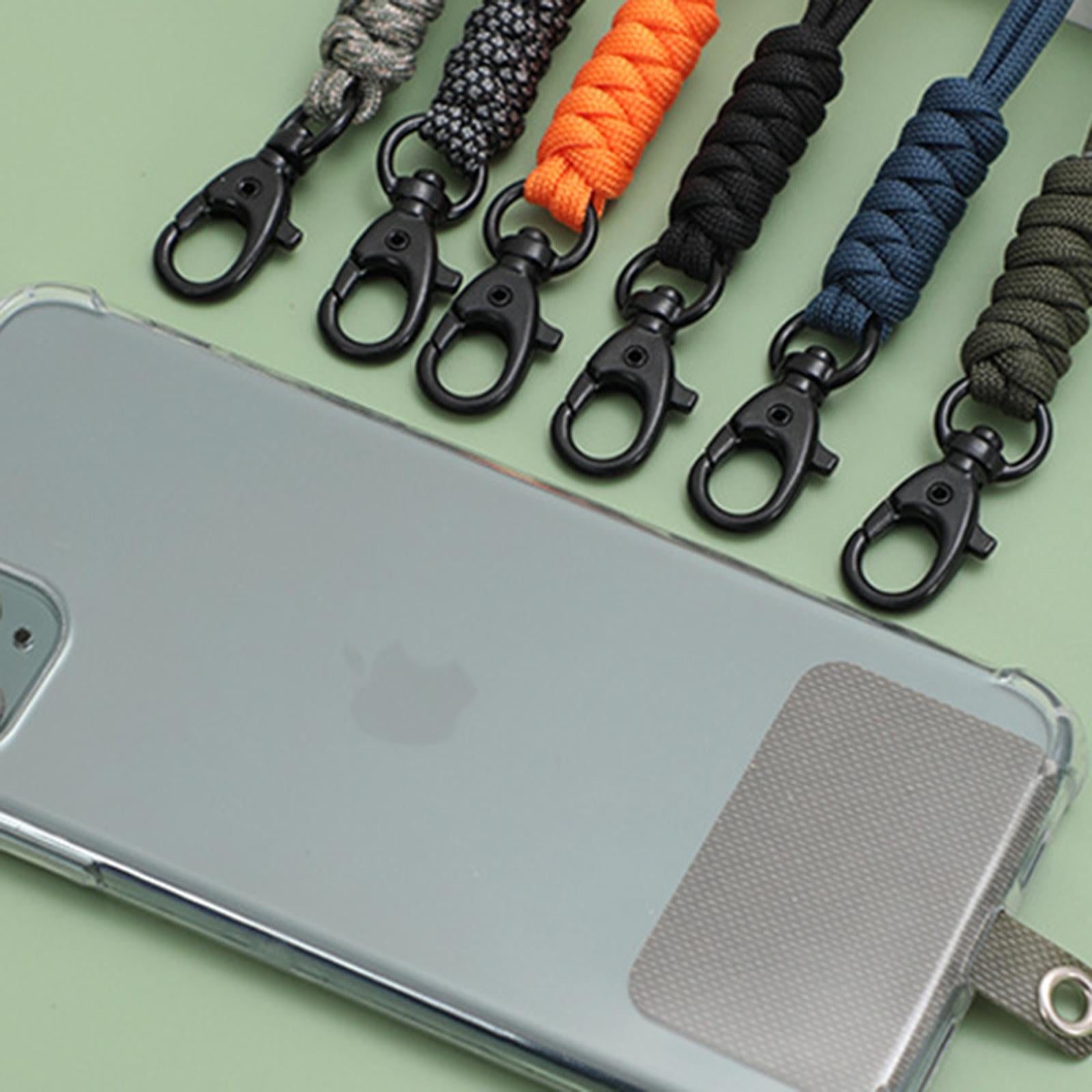 3xPhone Lanyard Gasket Safety Tether Patch Durable for Most Smartphones Case Khaki