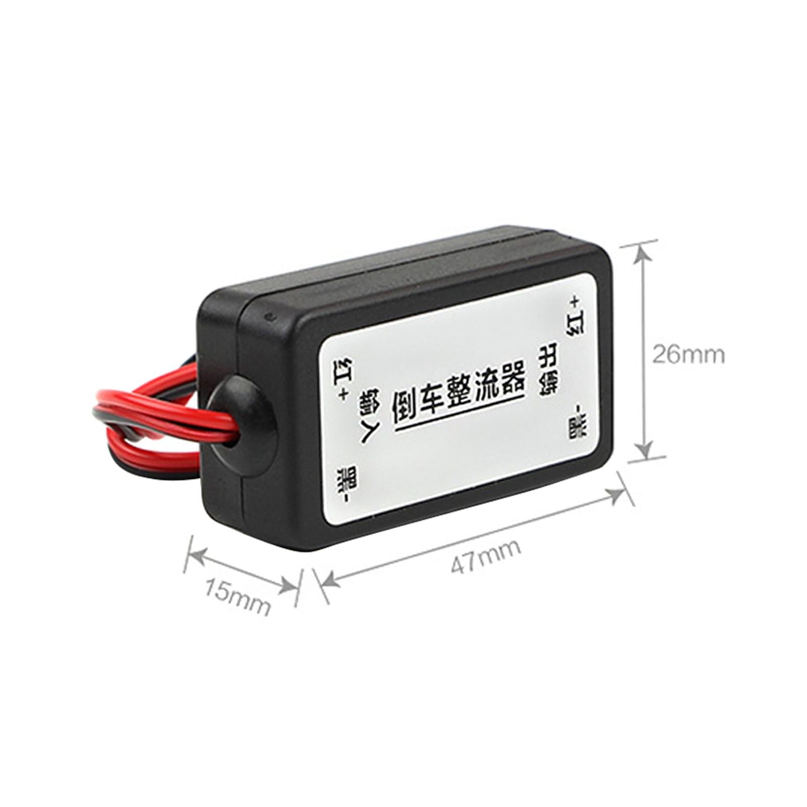 Car Rear View Power Filter 12V DC Power Relay Capacitor Filter Durable