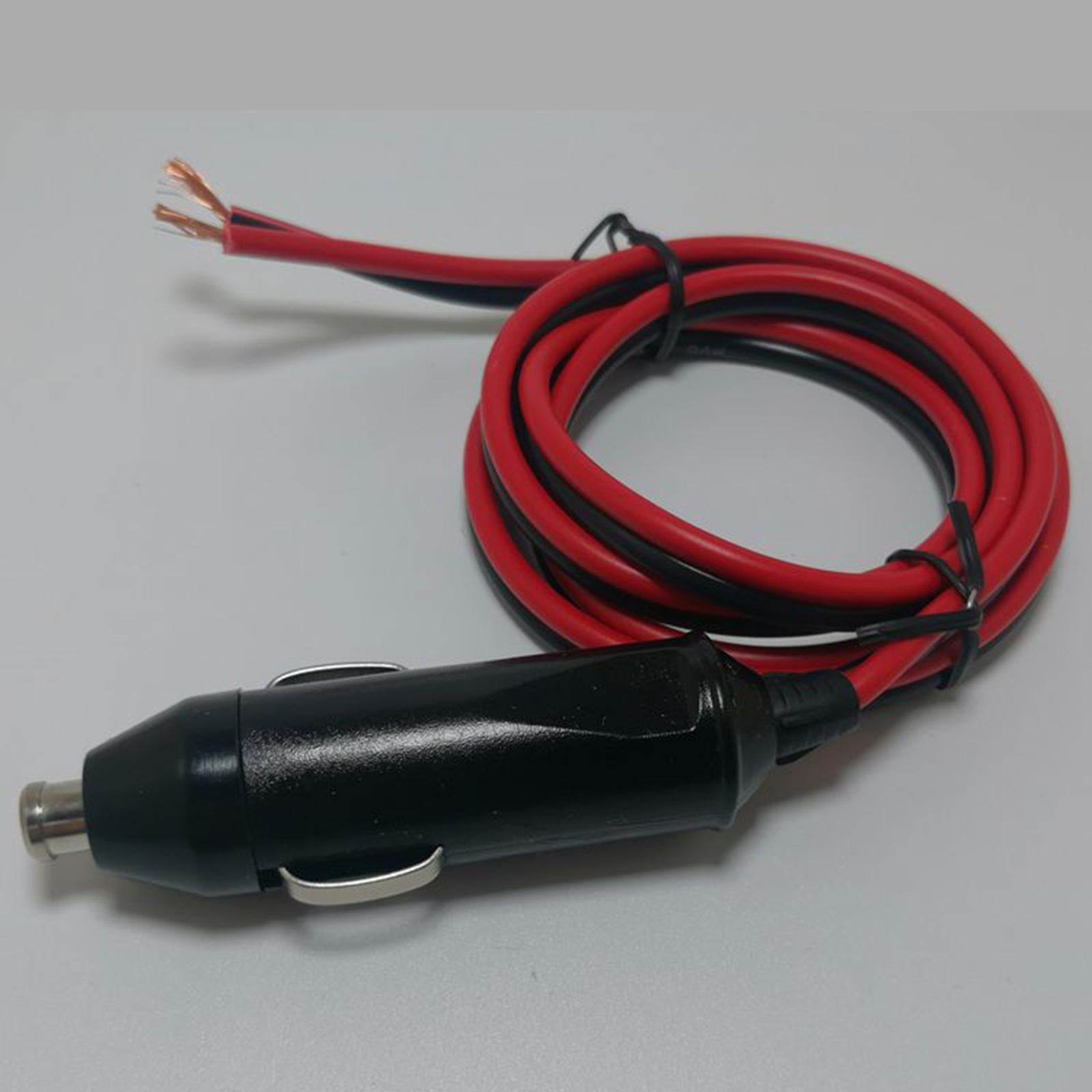 2xCigarette Lighter Male Plug with Leads with 10cm Extension Cable Cars