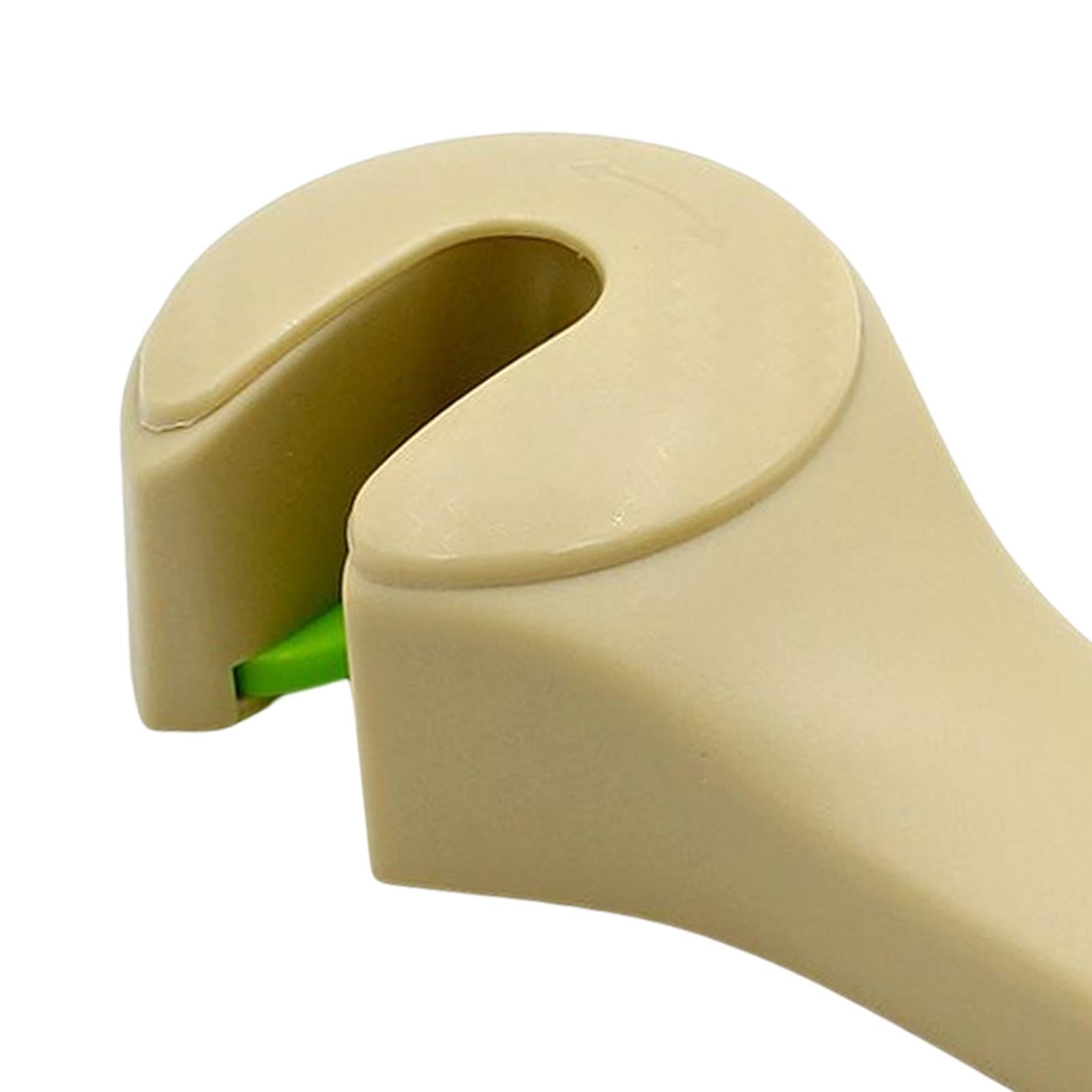 2 in 1 Car Headrest Hidden Hook Gadget Phone Holder Clips for Purse Handbag Beige