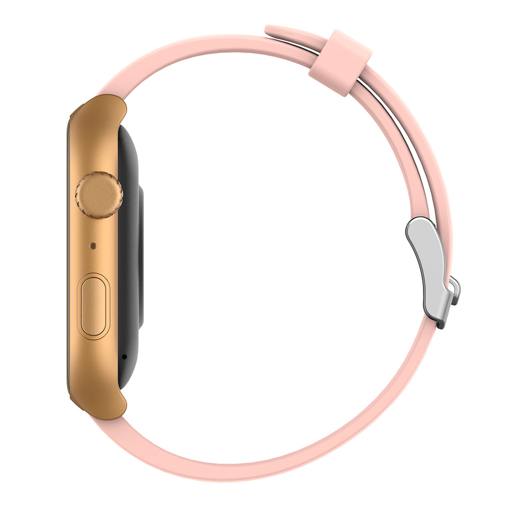 GTS7 PRO 2.0-inch Multiple Sports Modes Bluetooth Call Health Monitor Smart Watch - Gold+Pink