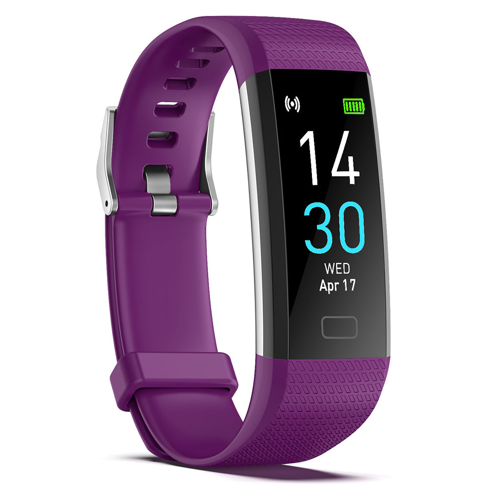 S5 0.96 Inch Screen Smart Watch Sports Bracelet Waterproof Intelligent Blood Pressure Watch - Purple