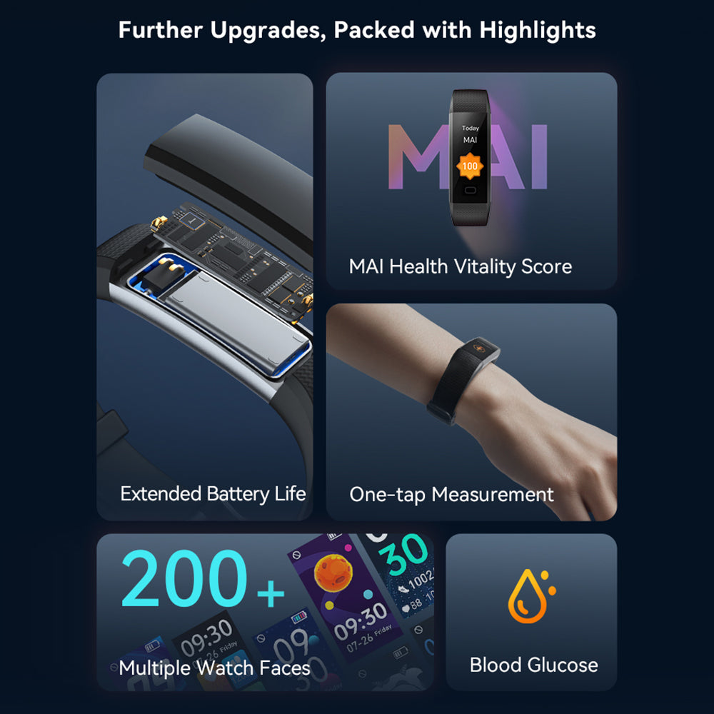 S5 0.96 Inch Screen Smart Watch Sports Bracelet Waterproof Intelligent Blood Pressure Watch - Purple