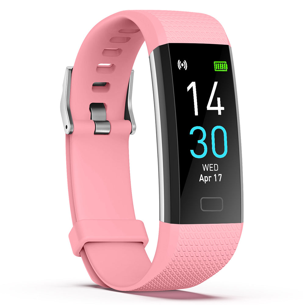S5 0.96 Inch Screen Smart Watch Sports Bracelet Waterproof Intelligent Blood Pressure Watch - Pink