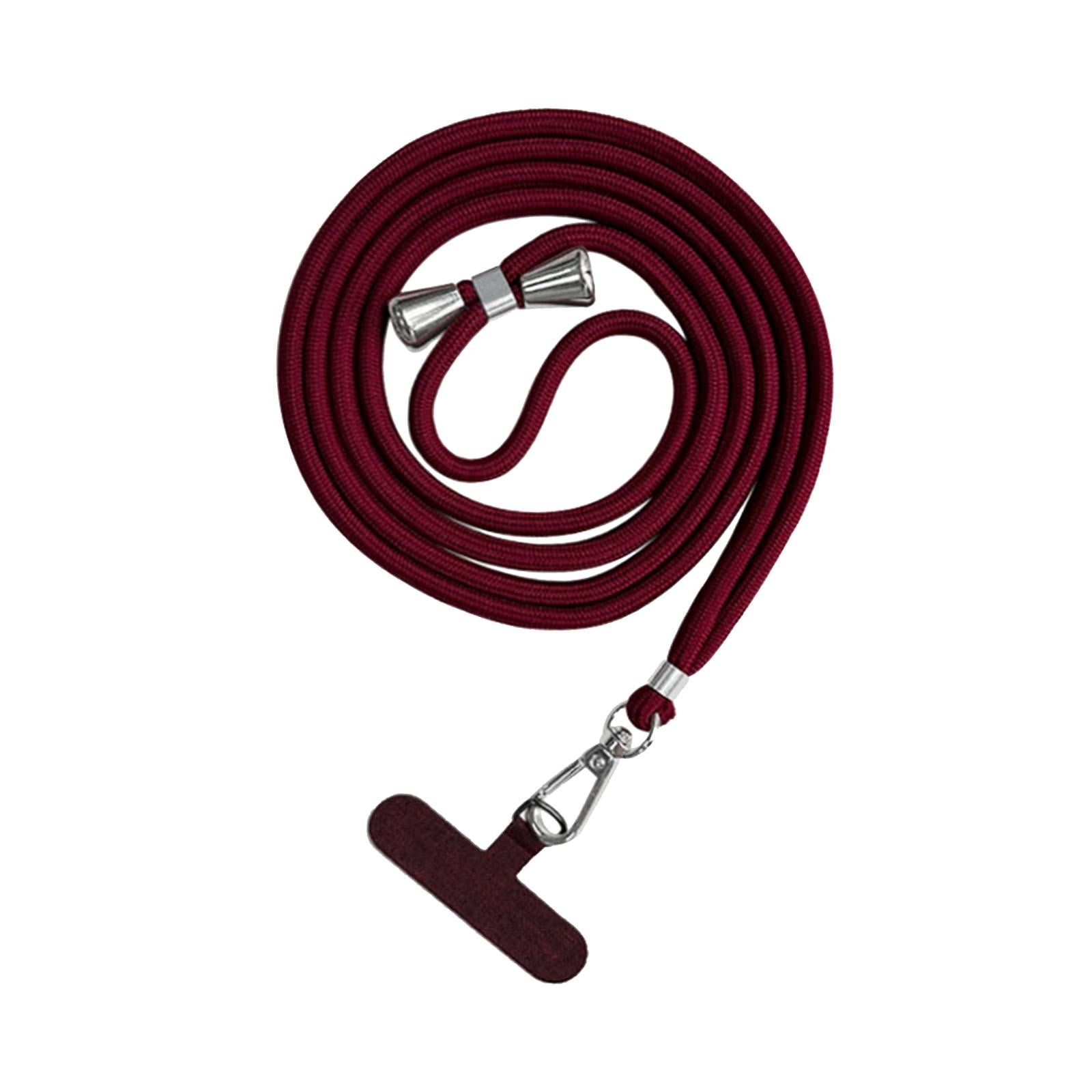 3xPhone Lanyard Crossbody Safety Tether Tab System for Hiking Climbing Cycling Burgundy