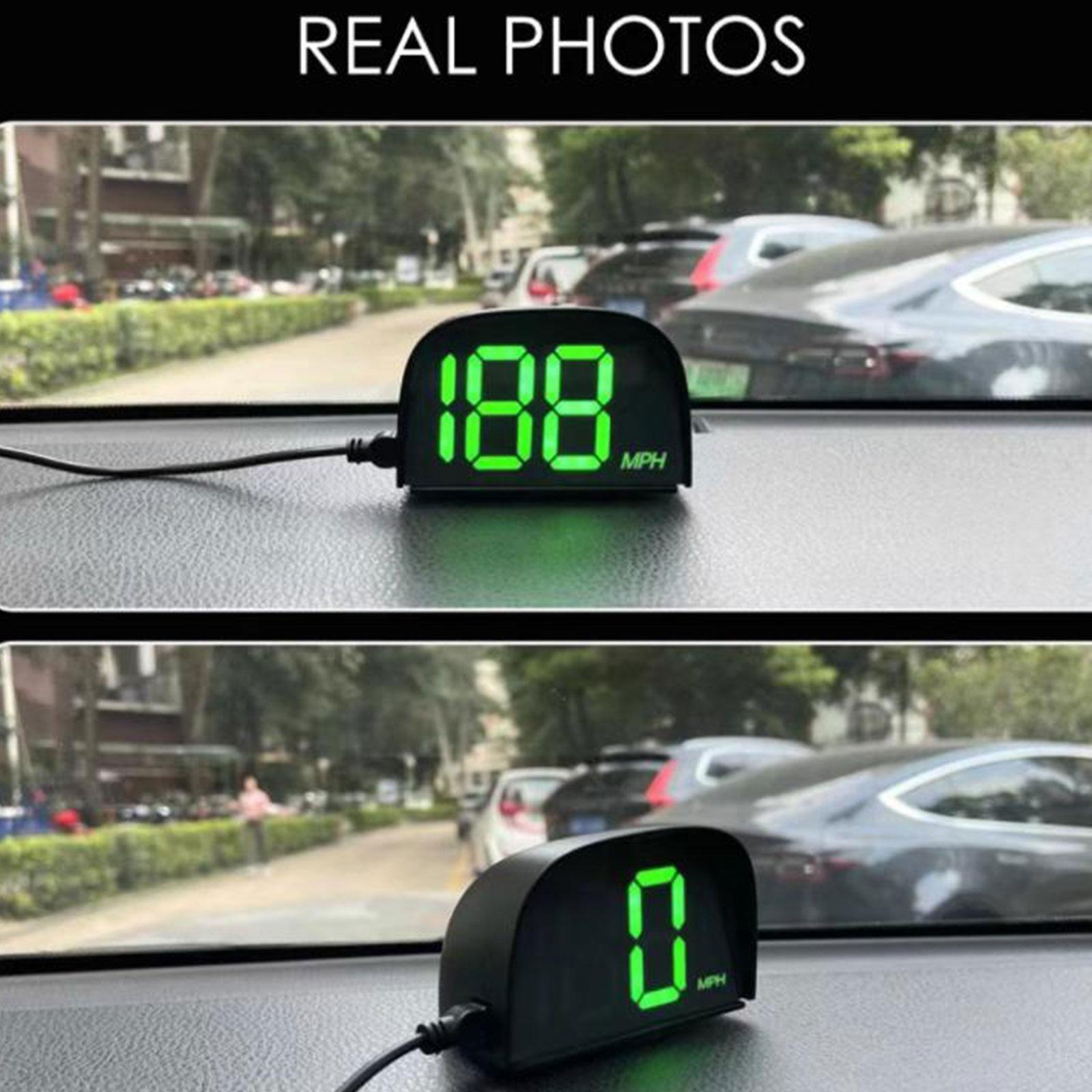 Car Heads up Display Professional Portable Digital Gauge for SUV Trucks Auto Green mph