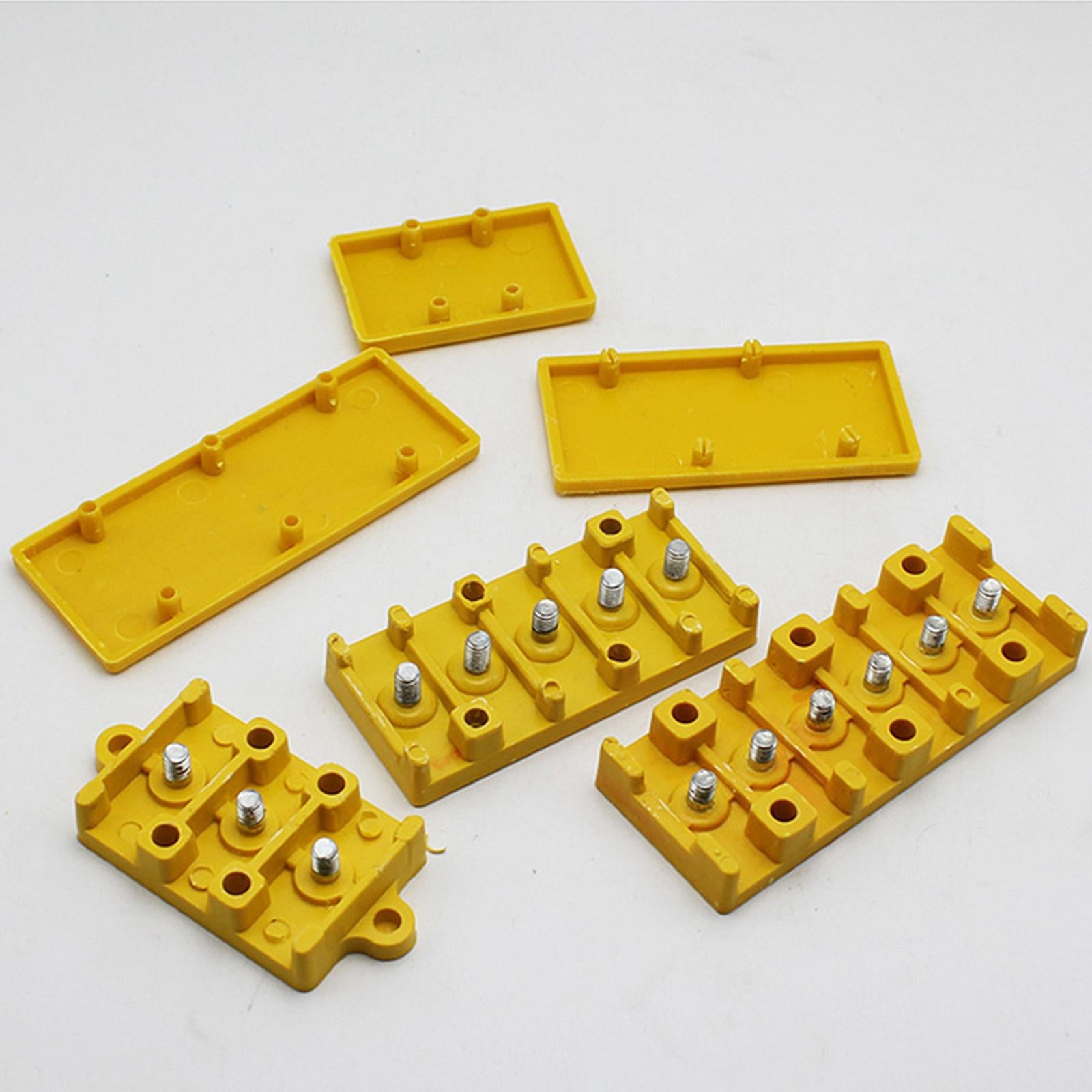 6xJunction Box Wire Connector Waterproof Cable Connectors Motor Controller Box 5.5cmx3.6cmx1.9cm 3 holes
