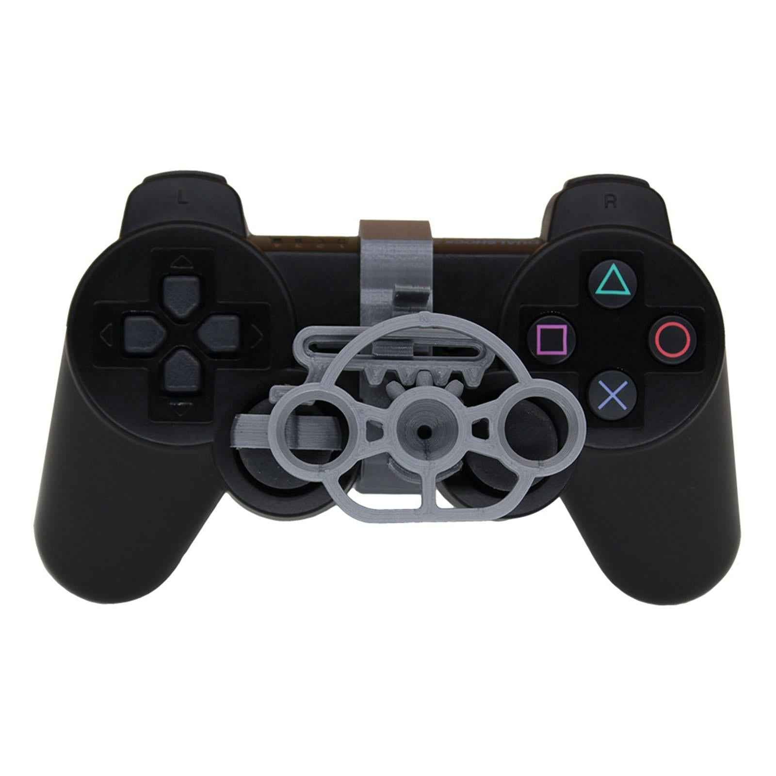 Game Controller Mini Steering Wheel Auxiliary Controller for PS3 Race Game Grey