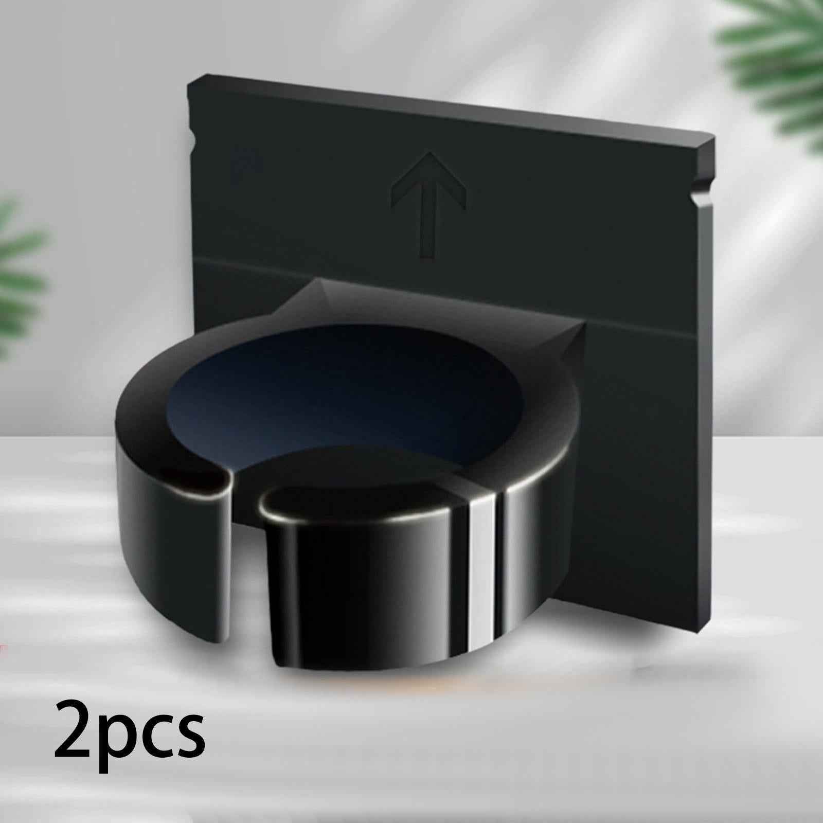 2x Microphone Hanger Clip Practical Portable Adhesive Microphone Holder Hook black