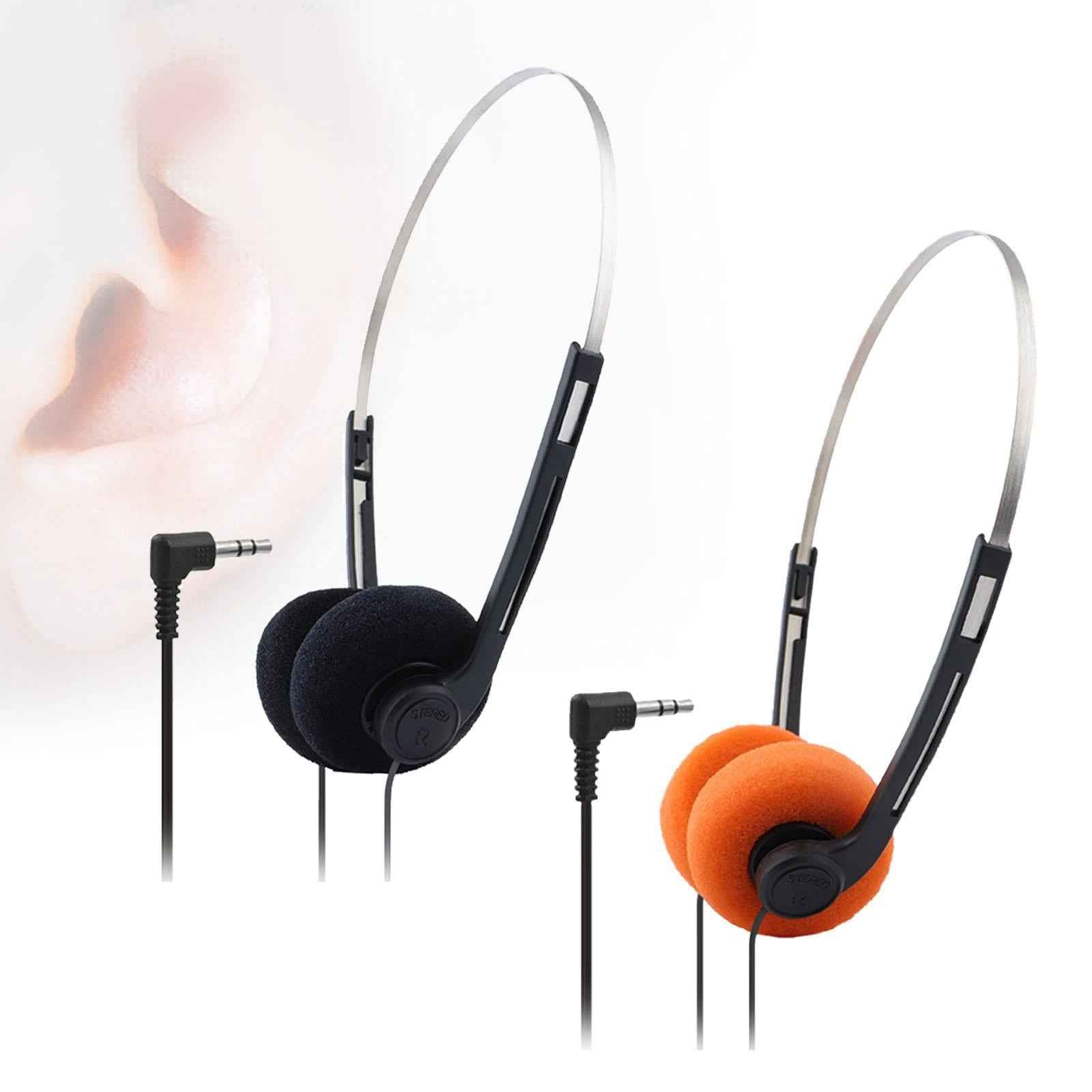 Retro Style Headphone Practical Photo Props for Running Walking Take A Plane Black