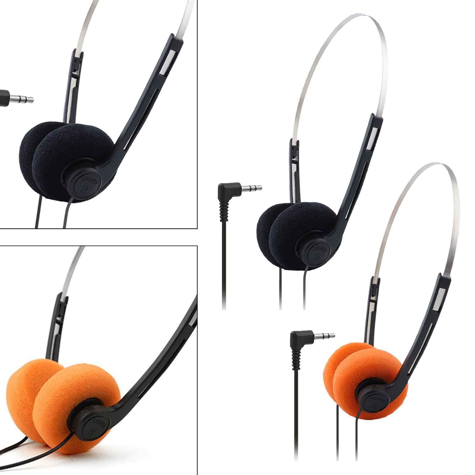Retro Style Headphone Practical Photo Props for Running Walking Take A Plane Black