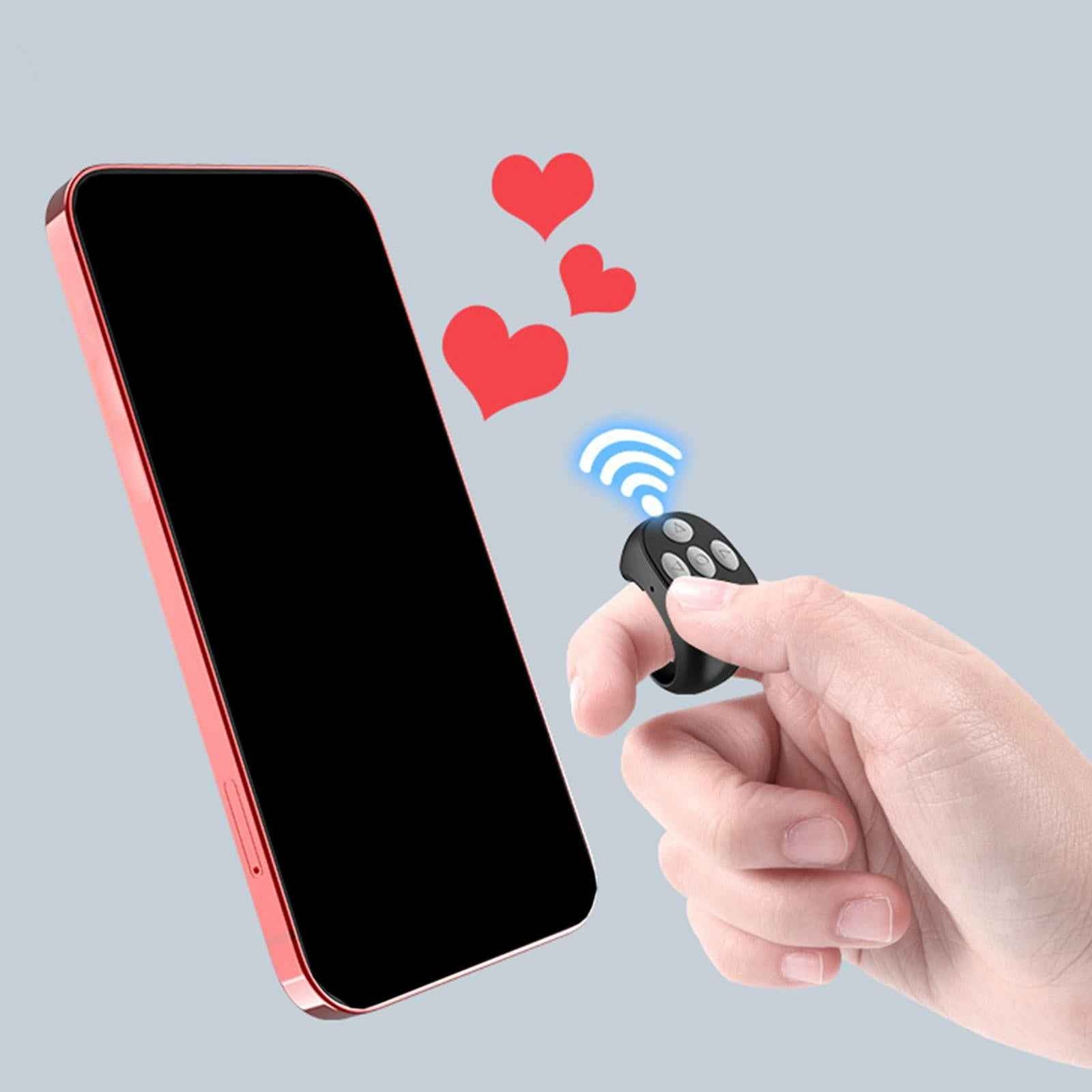 Remote Control Page Turner Phone Wireless Camera Shutter Remote Control Ring